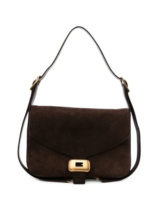 medium Clicca suede shoulder bag