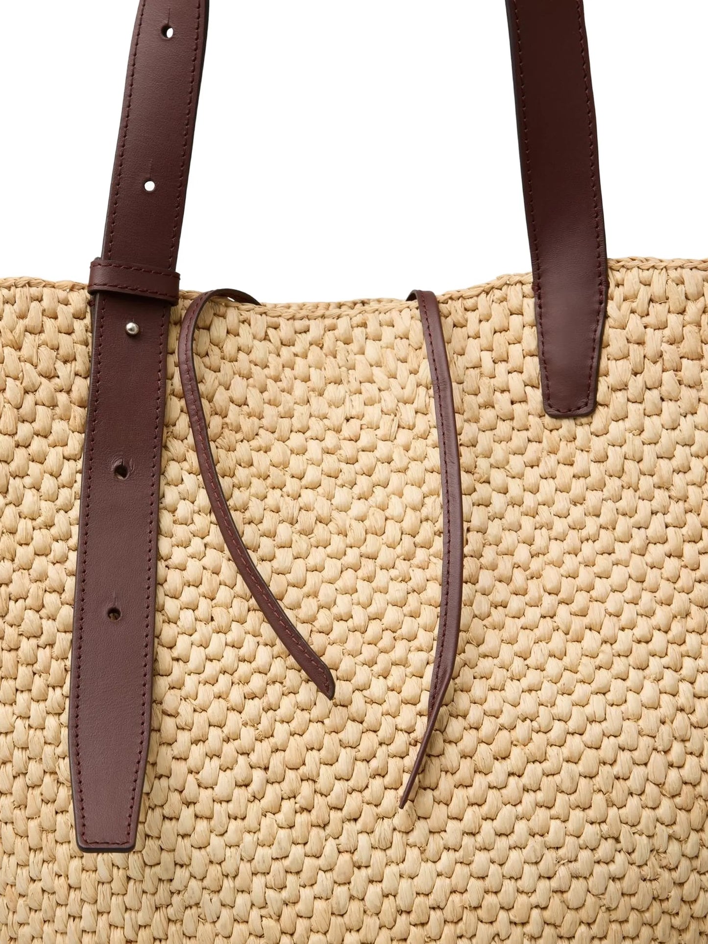large The Bianca raffia tote bag