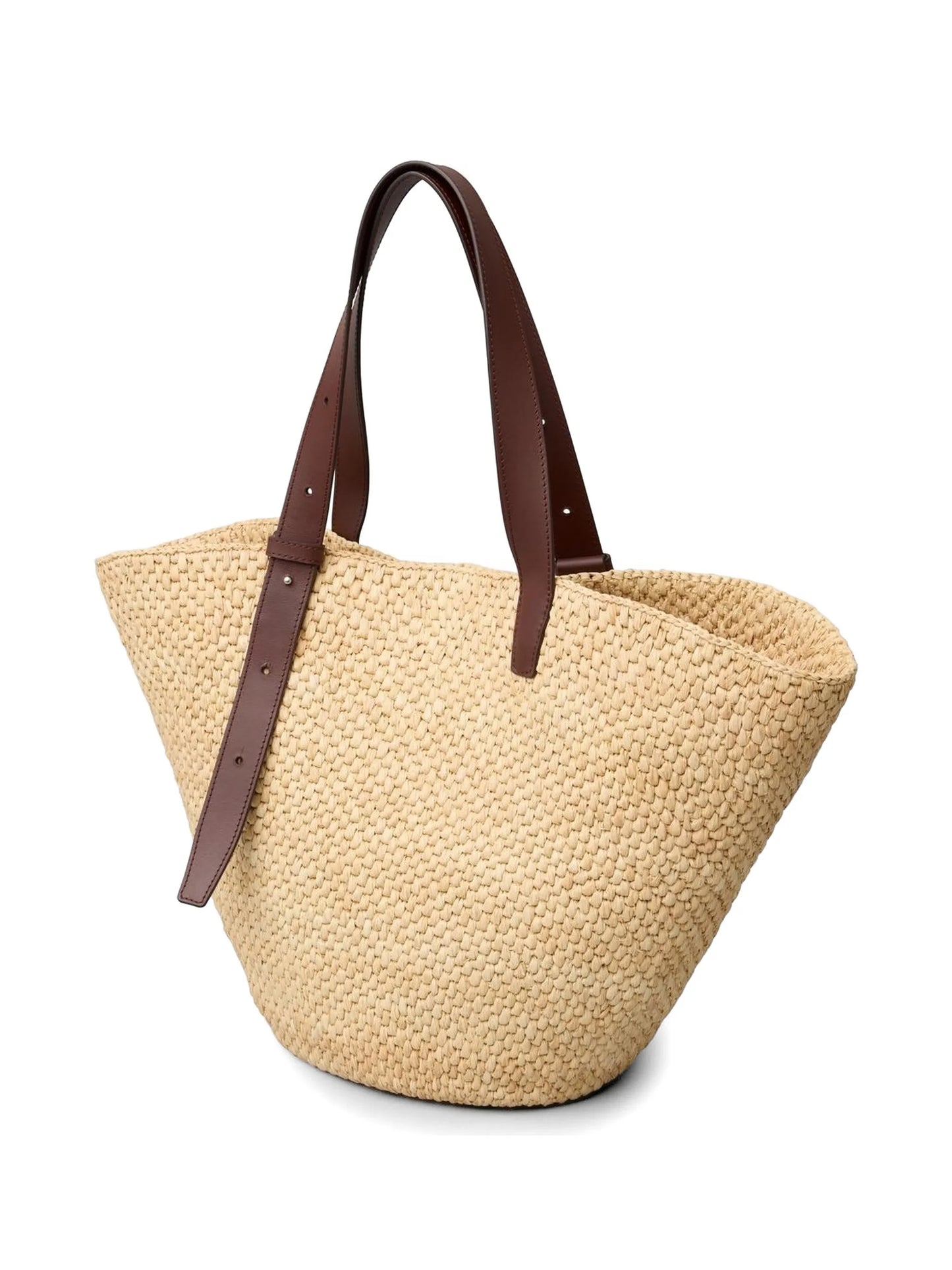 large The Bianca raffia tote bag