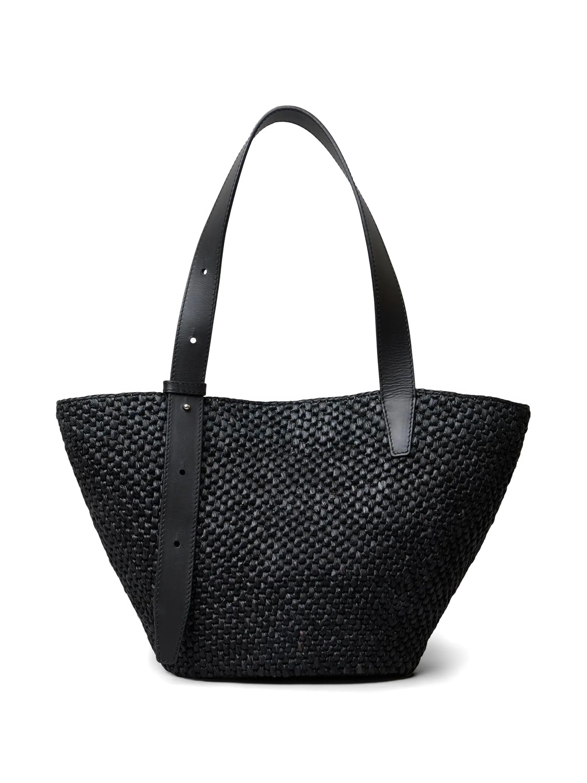 small The Bianca raffia tote bag