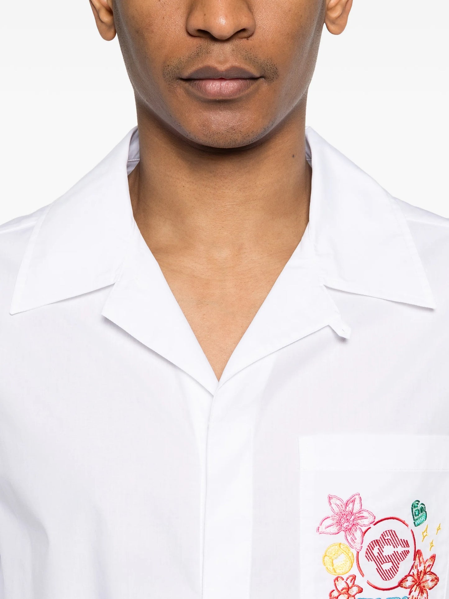 Collage D'Icones Graphiques embroidered shirt