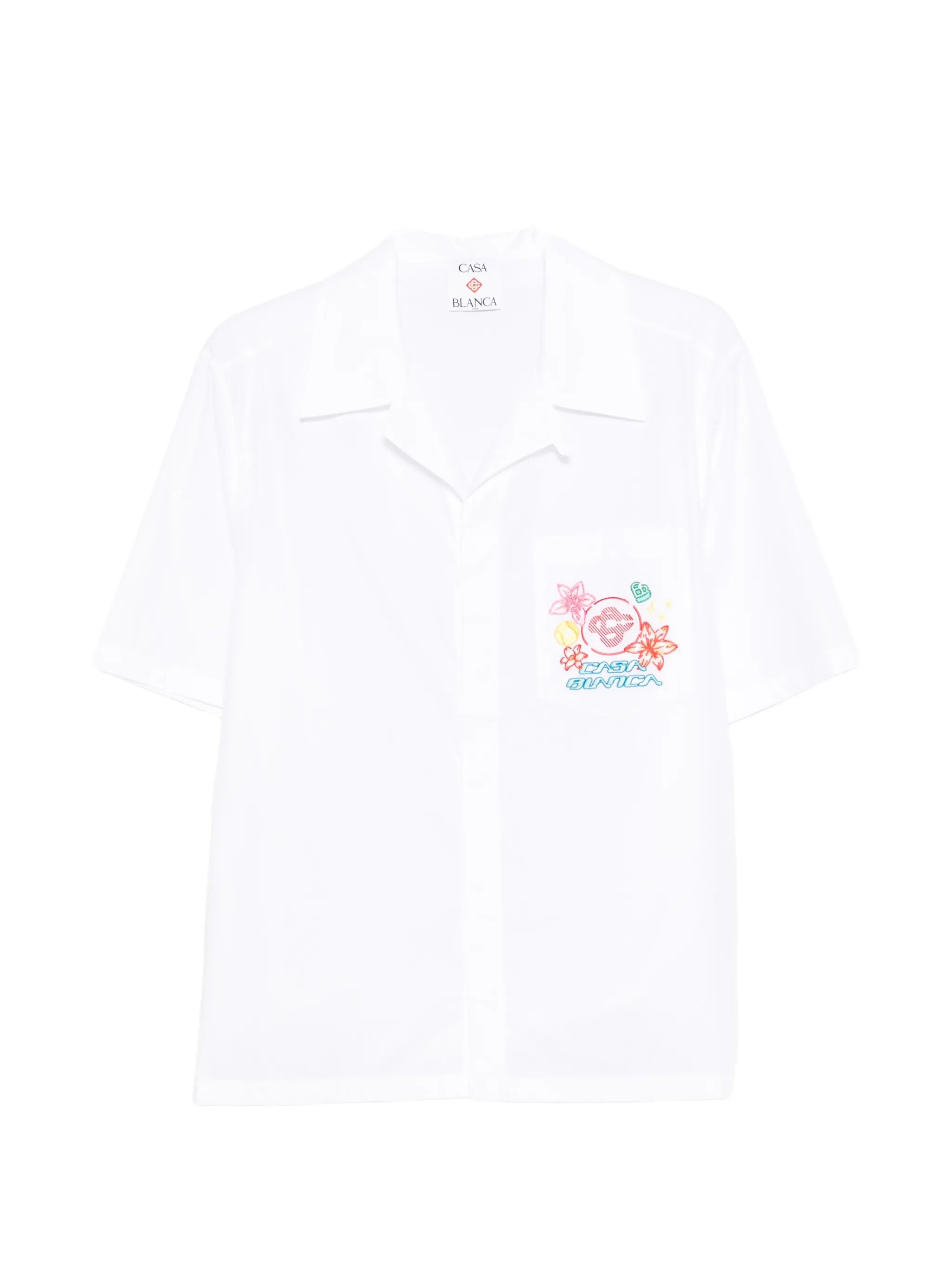 Collage D'Icones Graphiques embroidered shirt