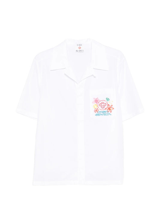 Collage D'Icones Graphiques embroidered shirt