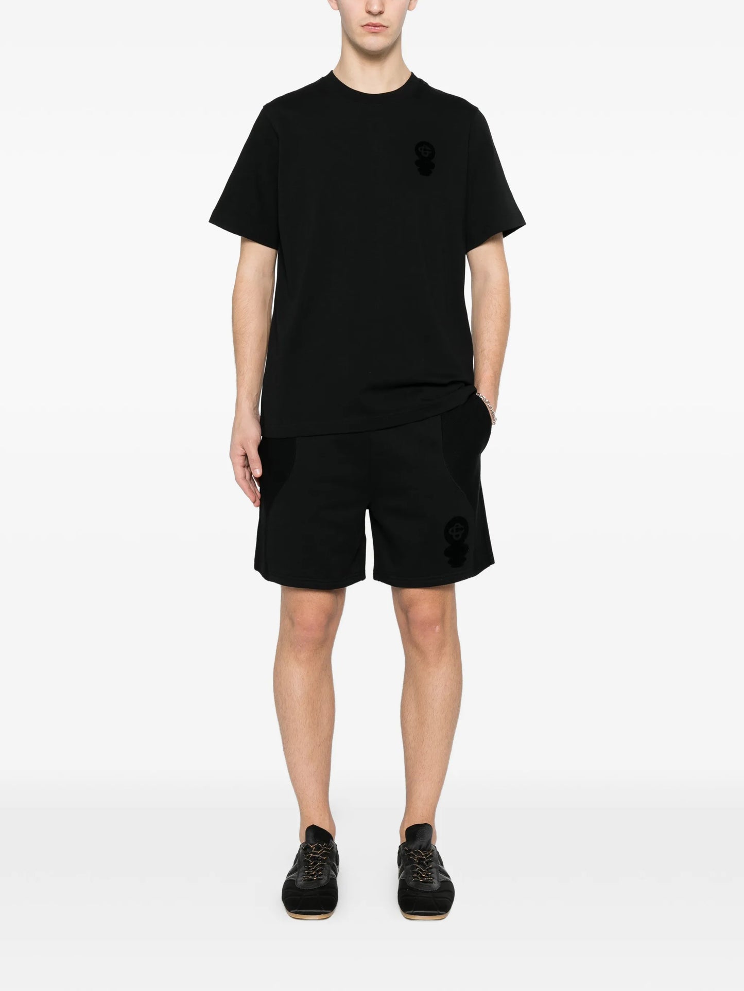 Squash logo-print track shorts