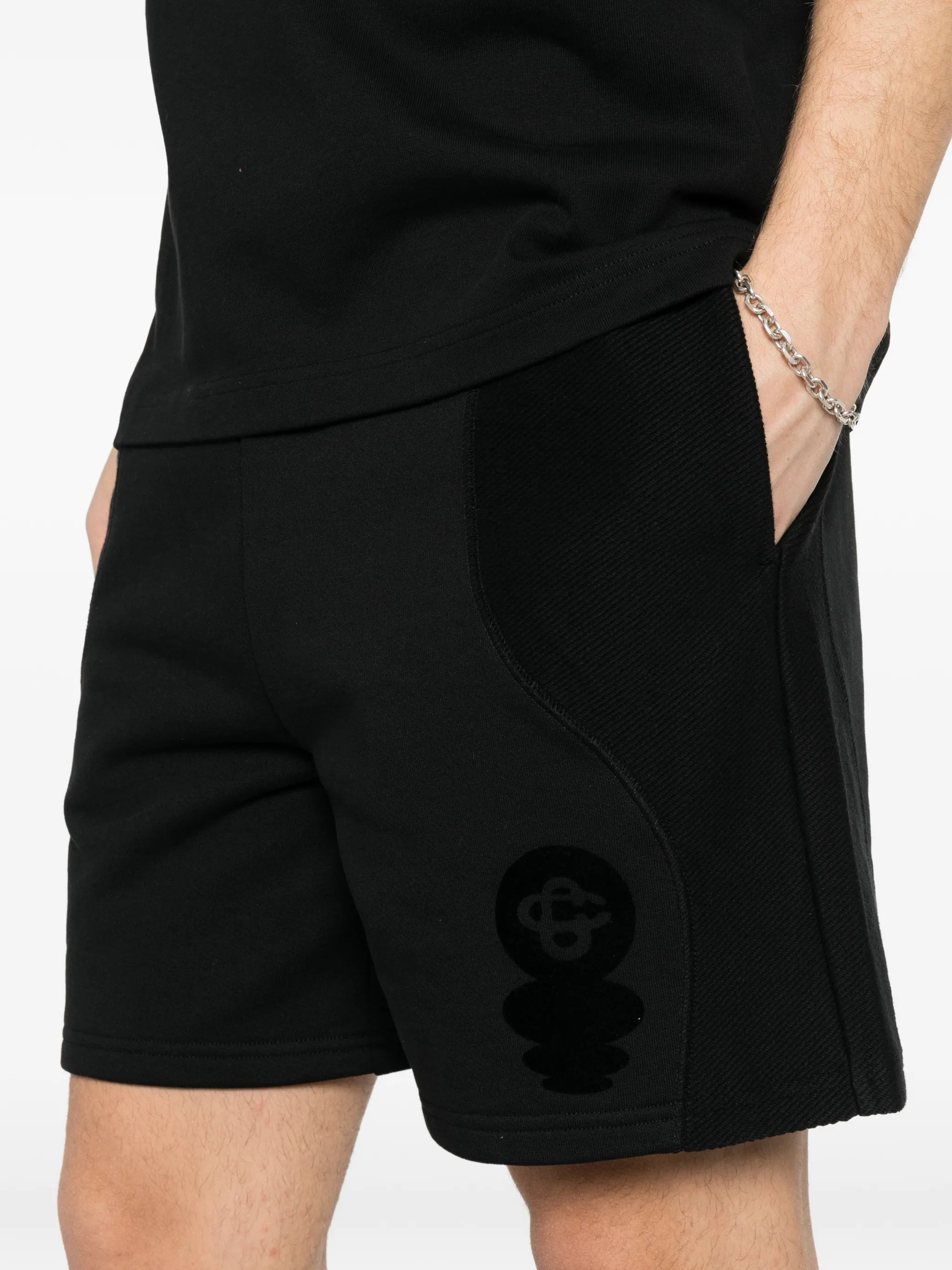 Squash logo-print track shorts