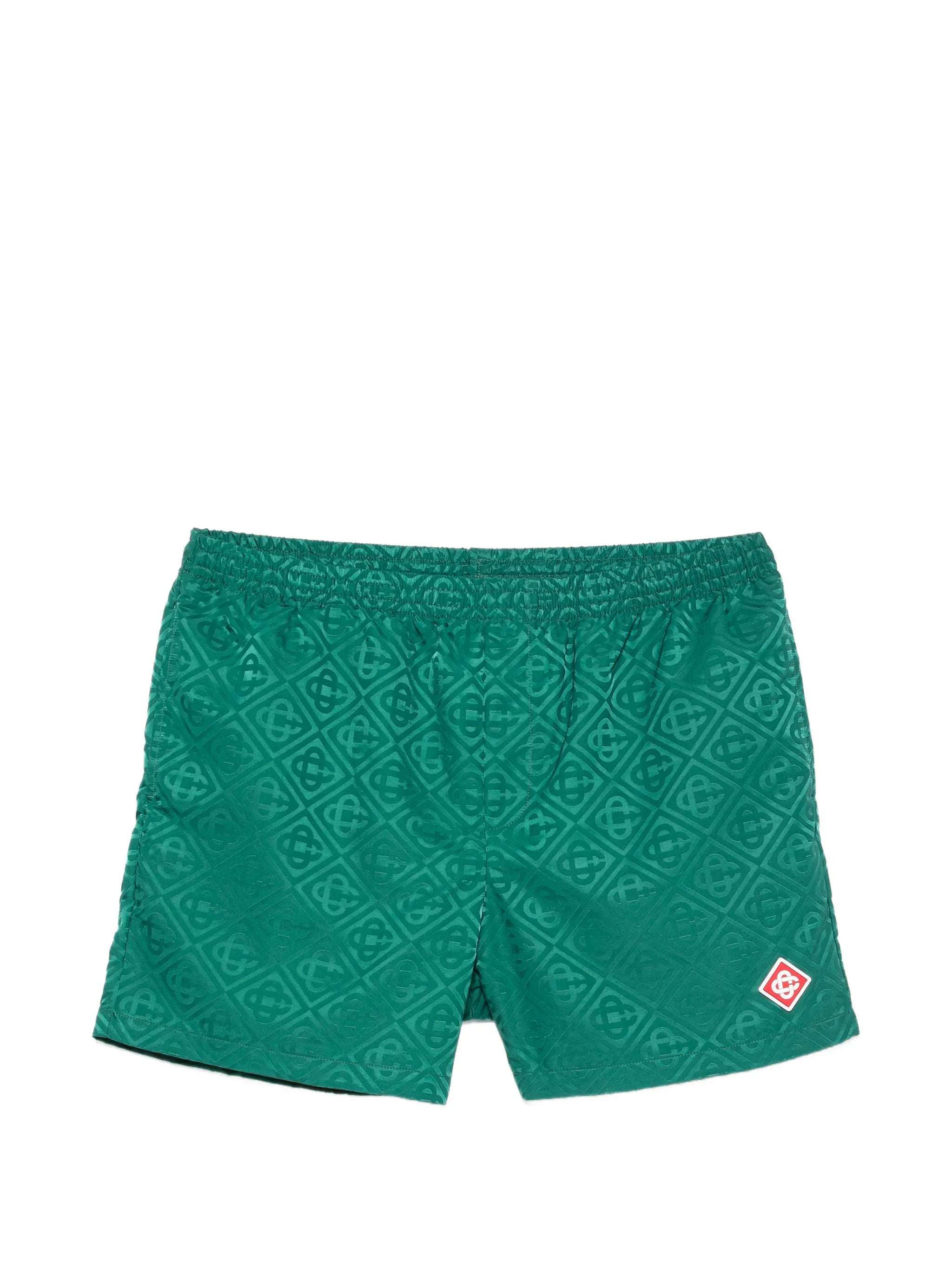printed swim shorts