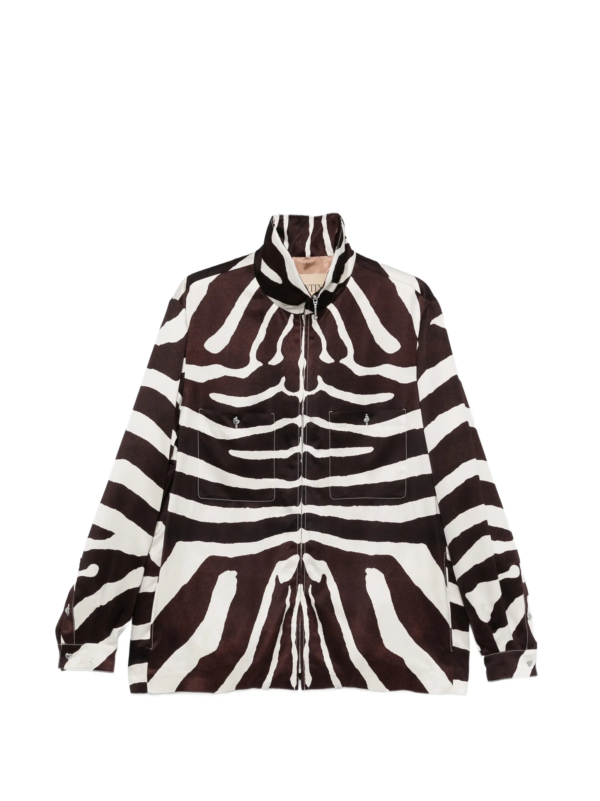 zebra-print jacket