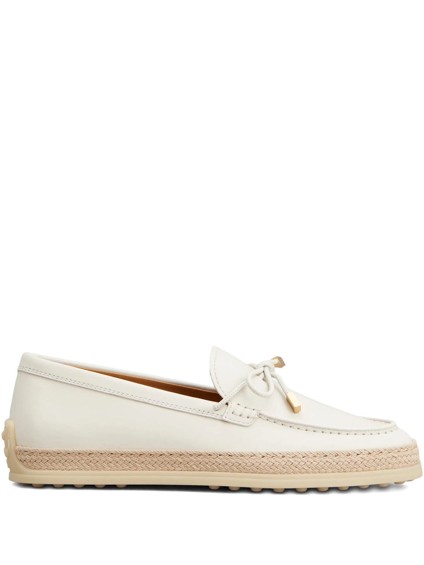 lace-detail loafers