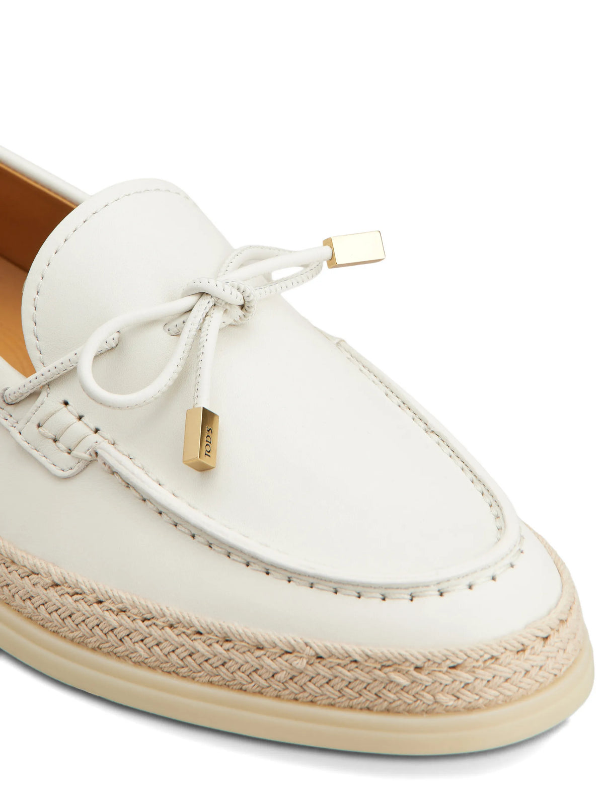 lace-detail loafers