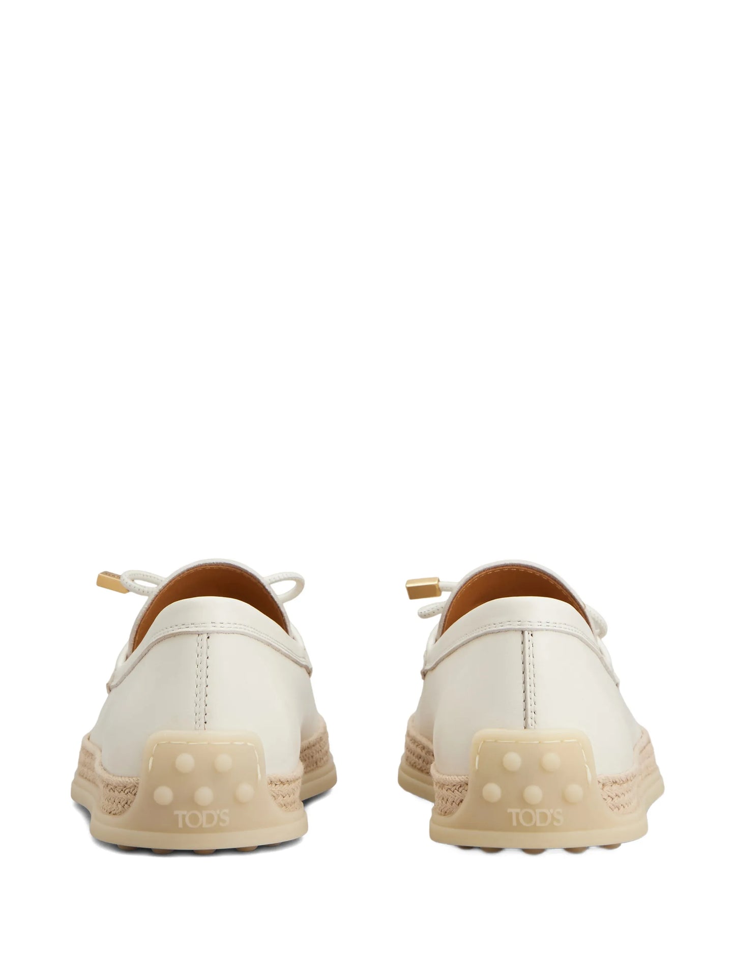 lace-detail loafers