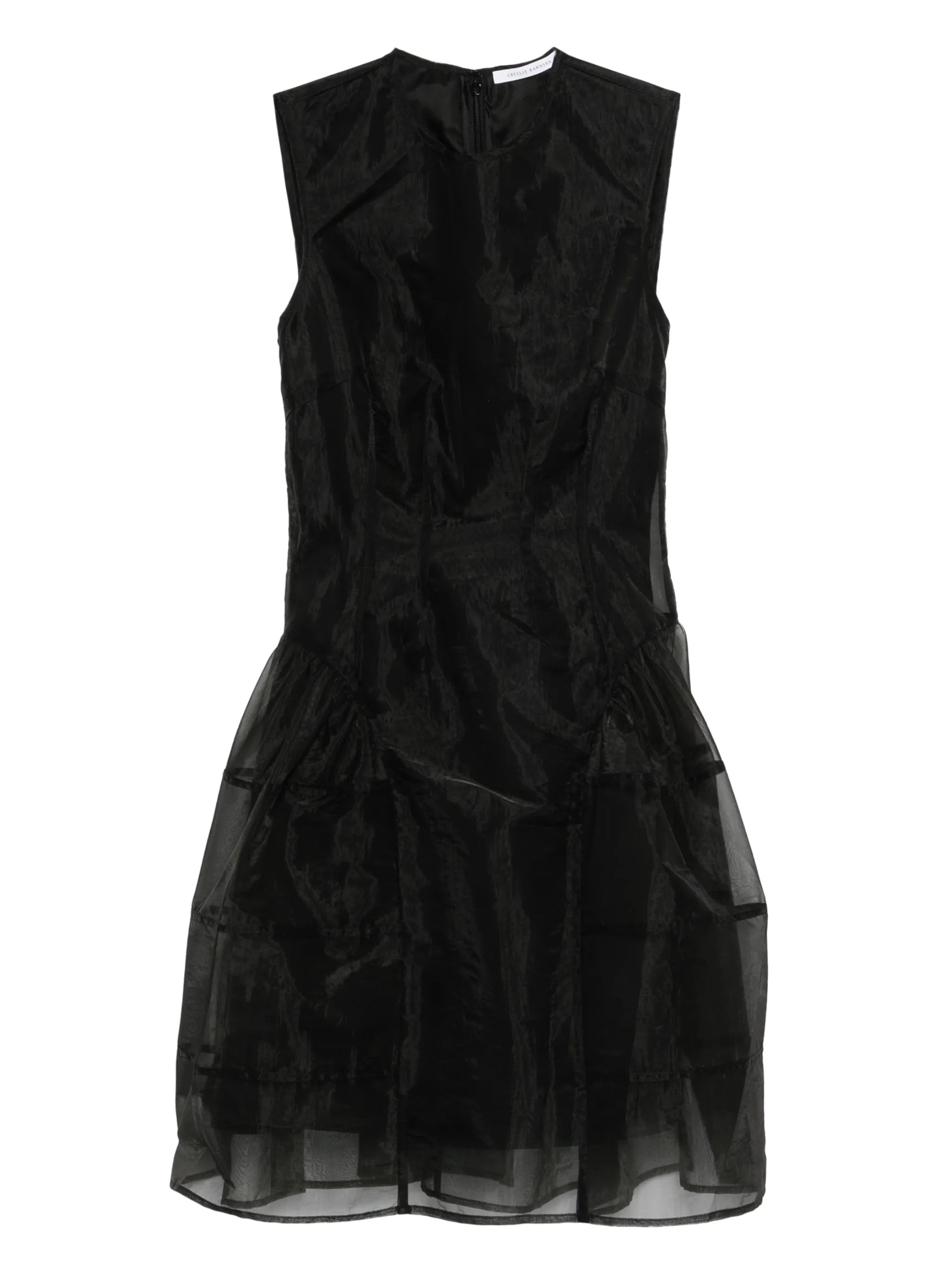 crew-neck mini dress