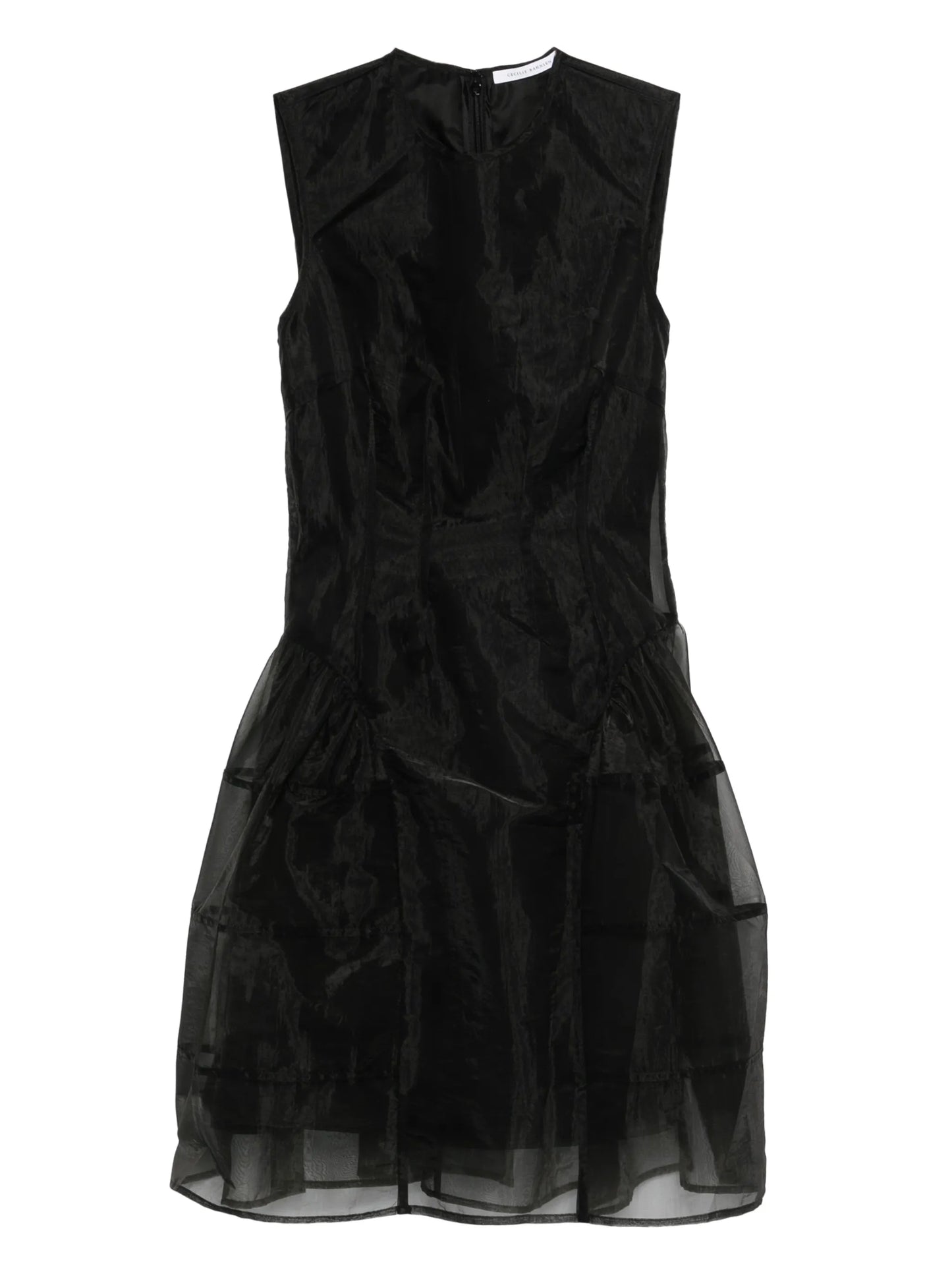 crew-neck mini dress