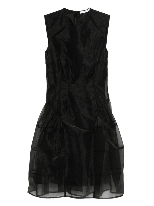 crew-neck mini dress