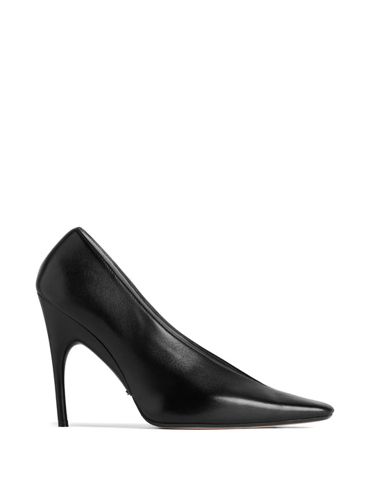 Duchesse smooth leather pumps