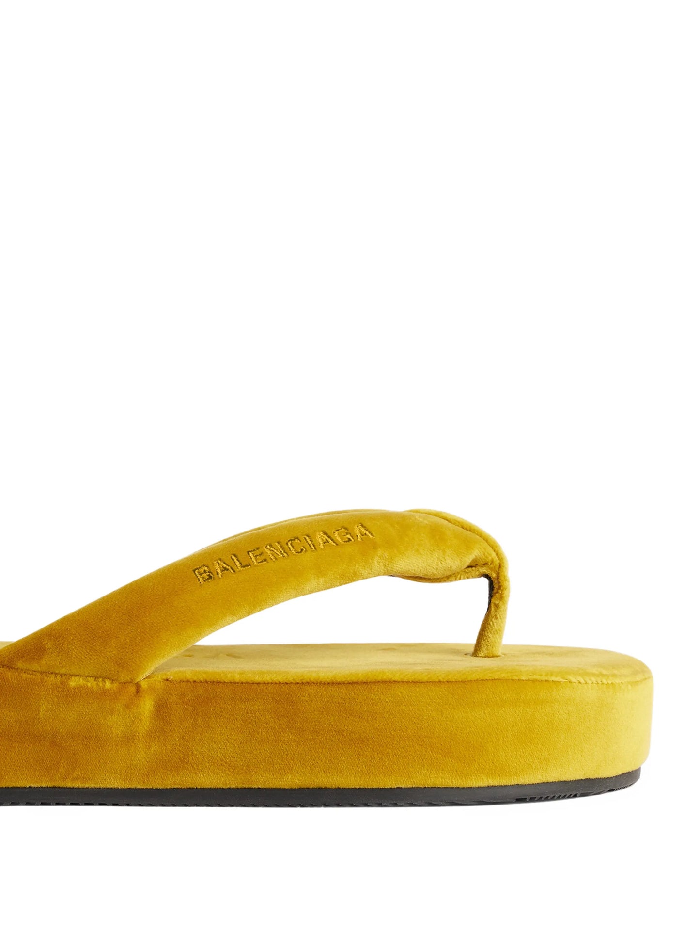 Jet Lag velvet platform sandals
