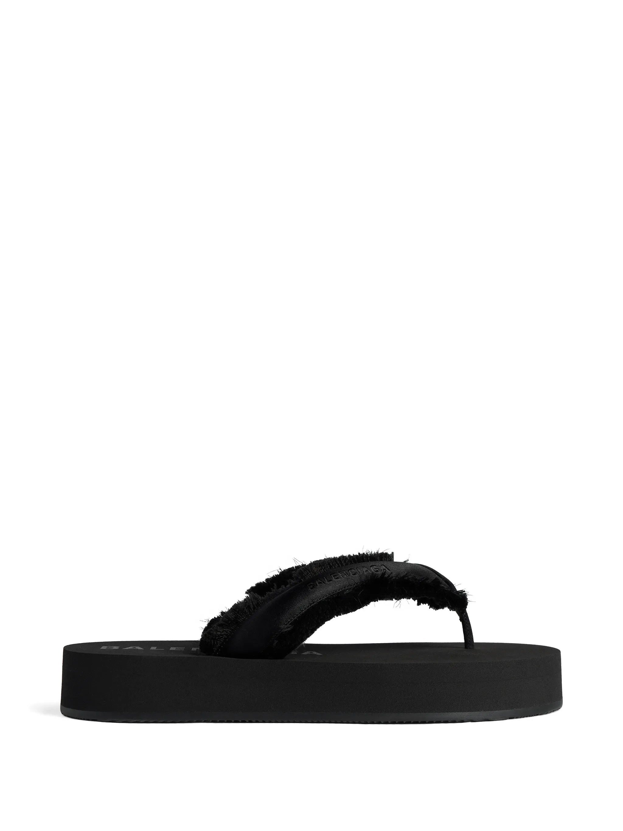 Jet Leg frayed flip-flops