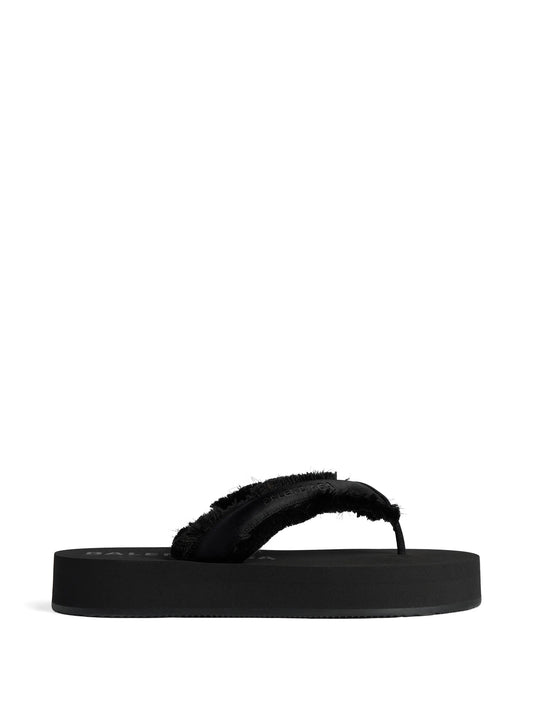 Jet Leg frayed flip-flops