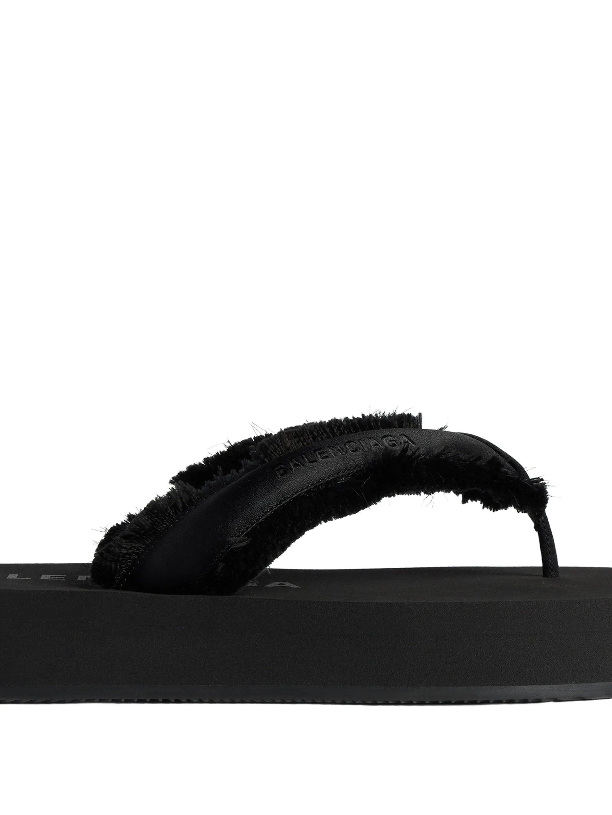 Jet Leg frayed flip-flops