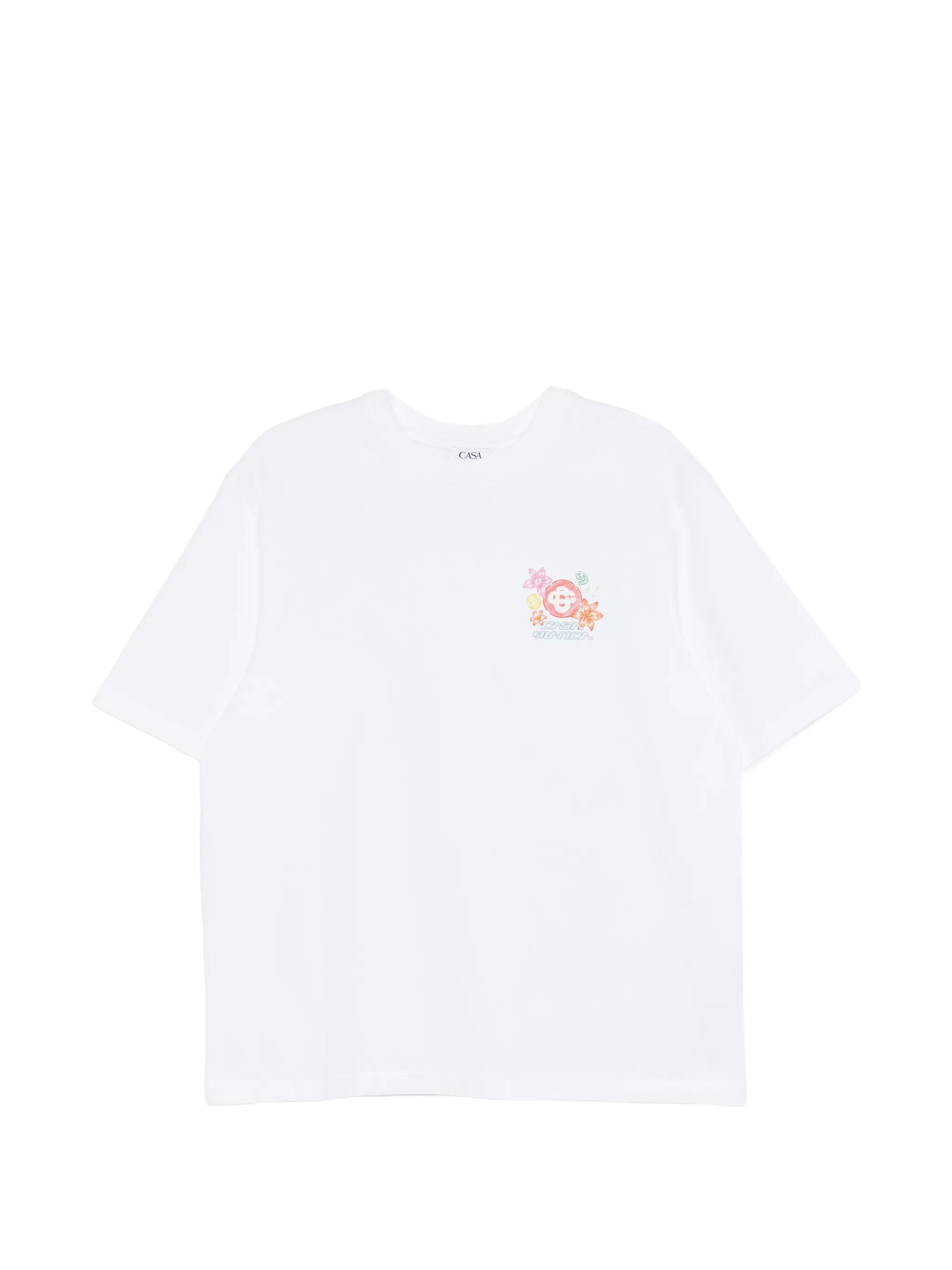 white Collage D'Icones Graphiques short sleeve t-shirt