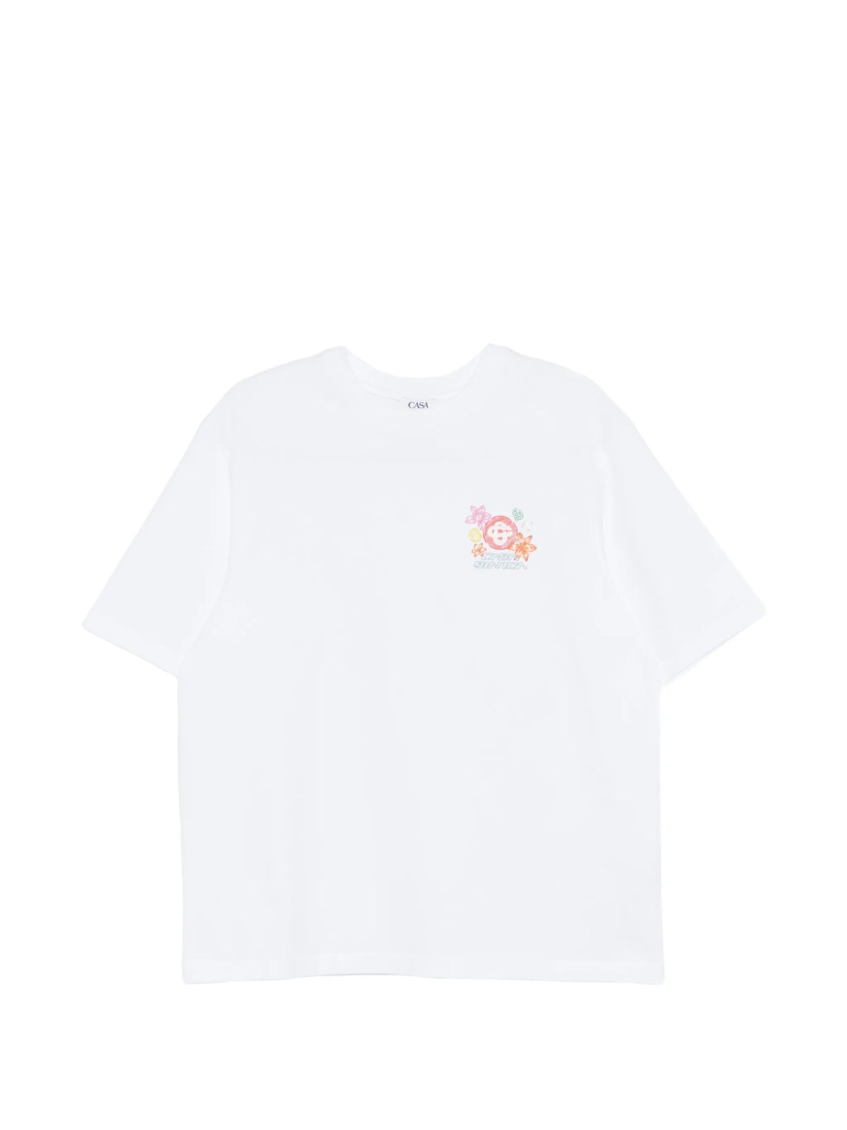 white Collage D'Icones Graphiques short sleeve t-shirt