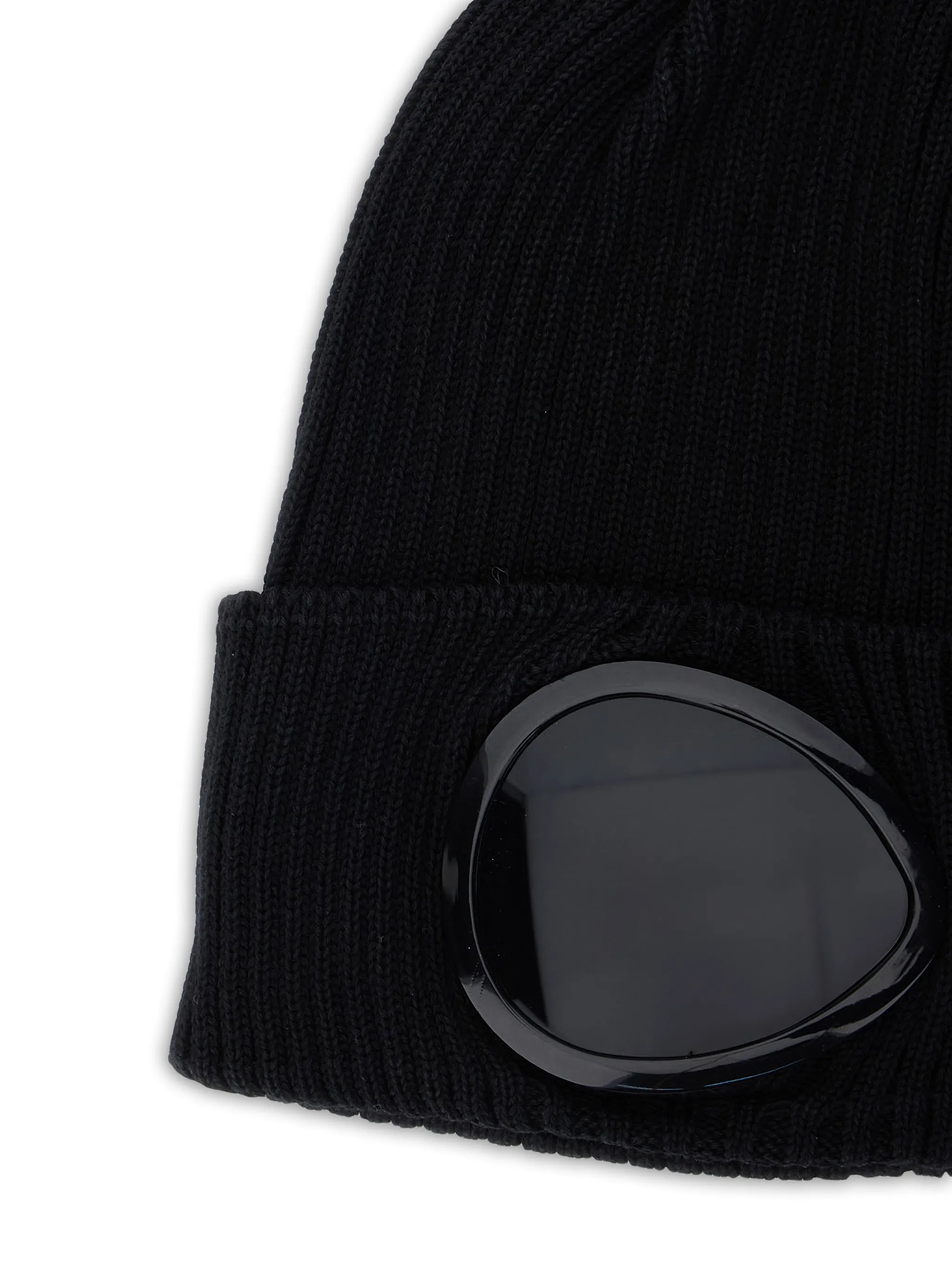 goggle-detail beanie hat