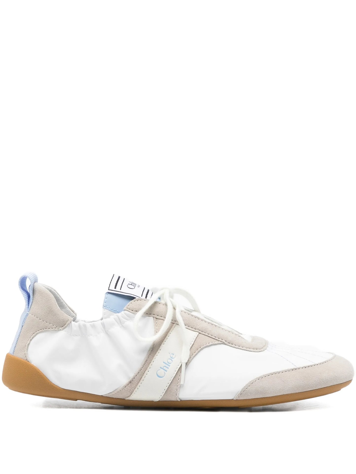Kick suede-panelled sneakers