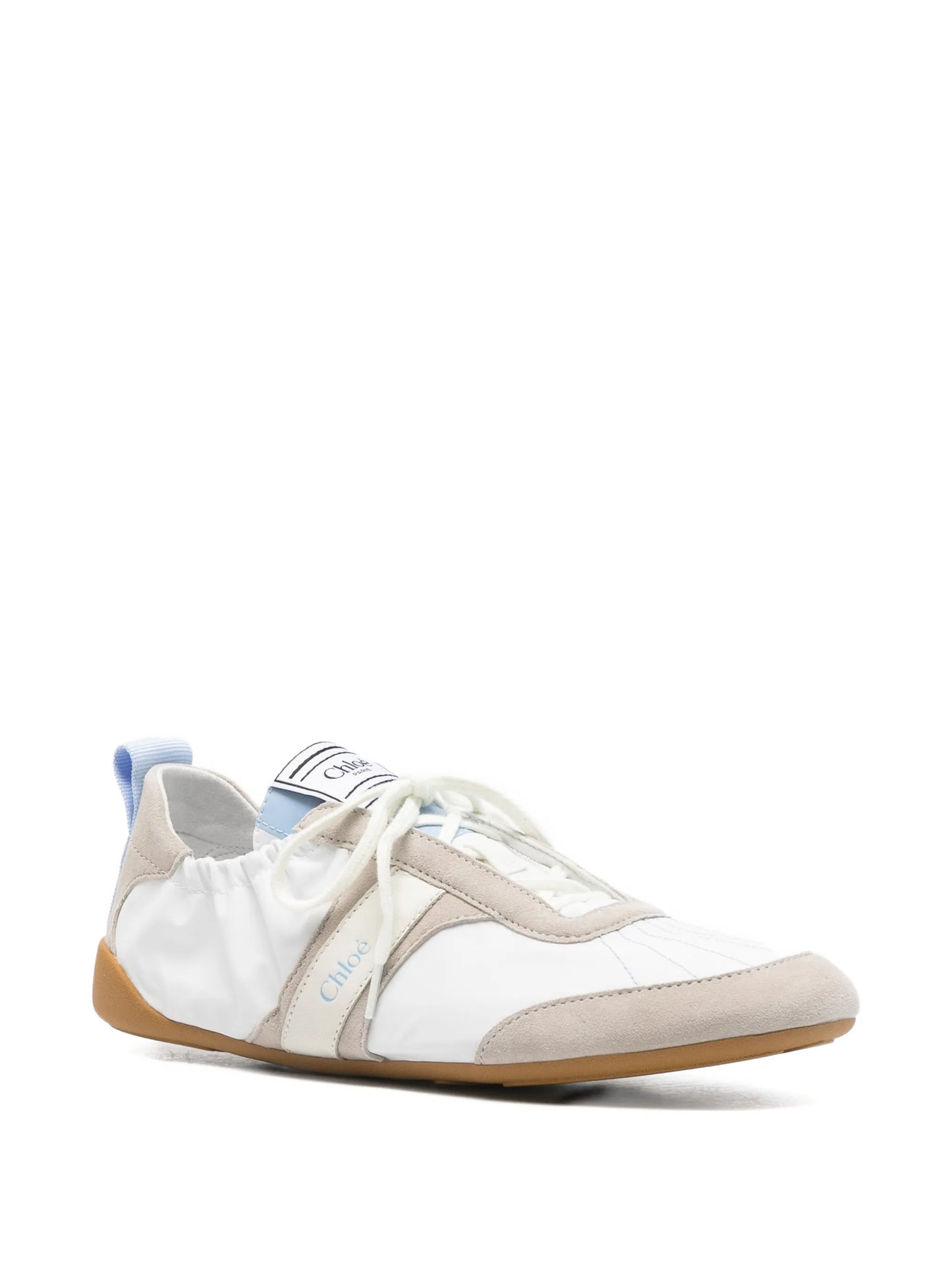 Kick suede-panelled sneakers