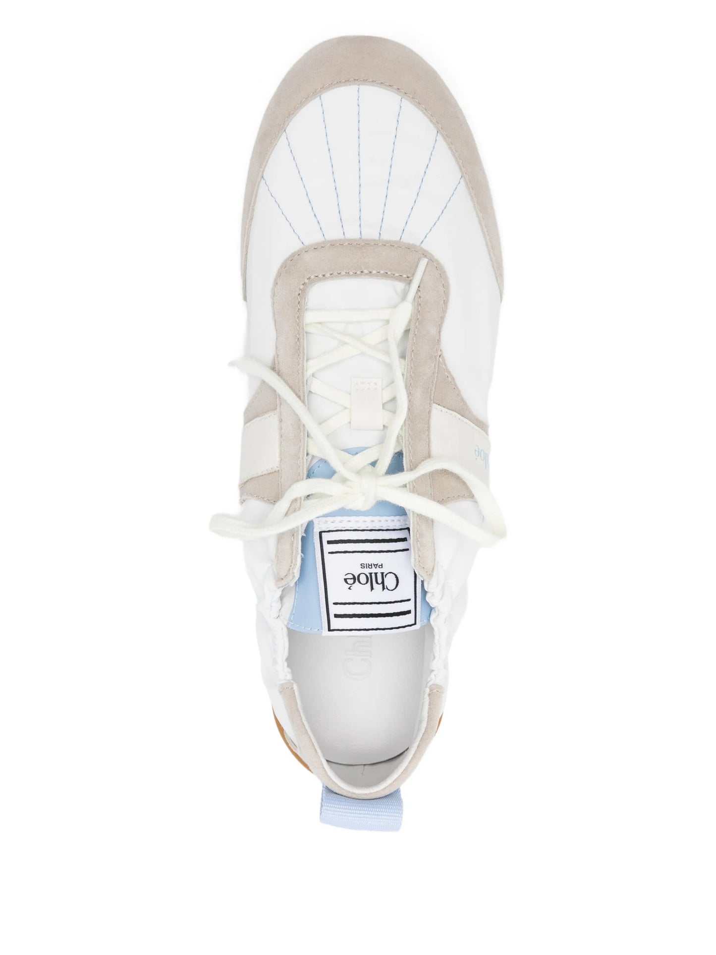 Kick suede-panelled sneakers