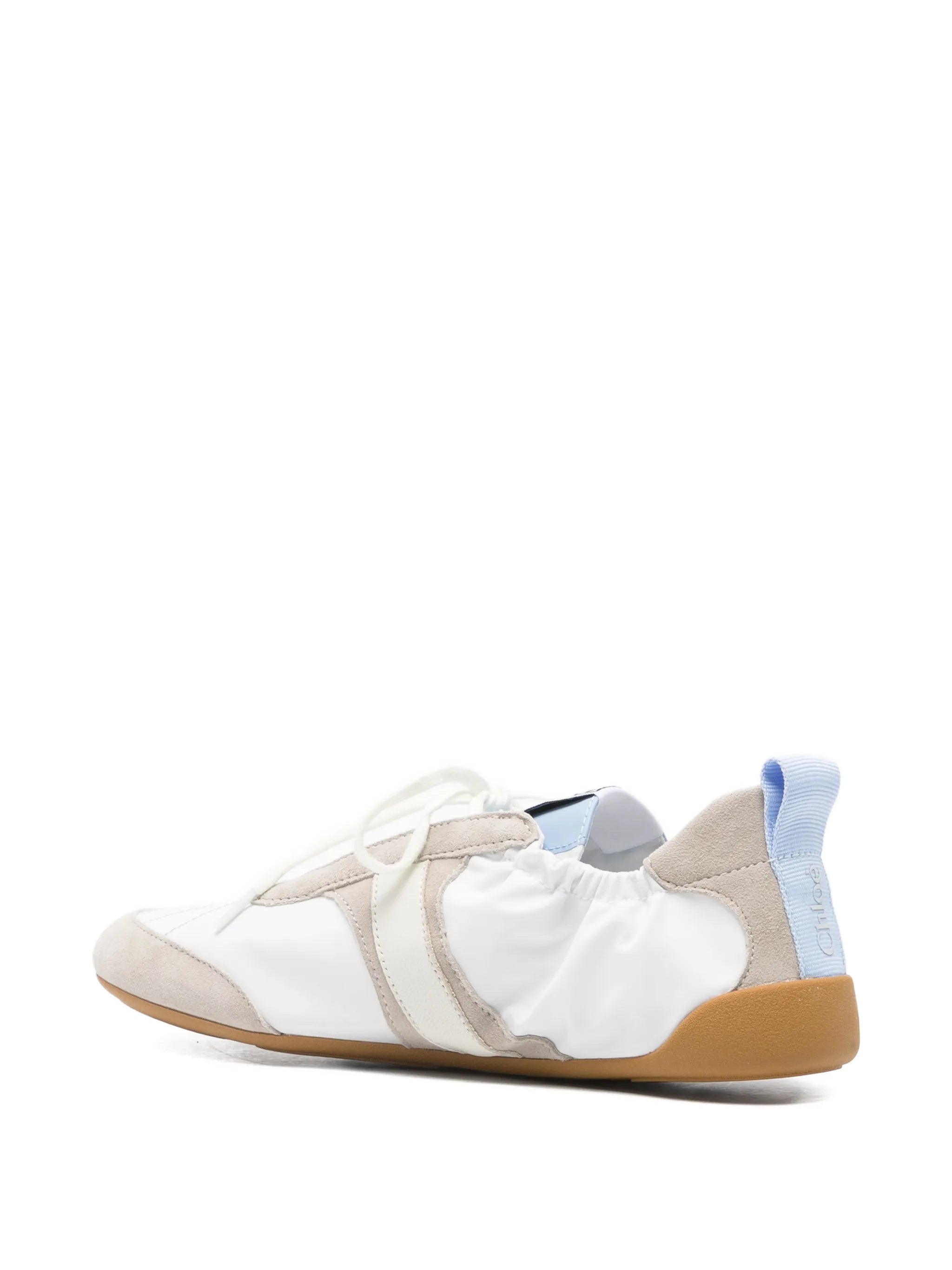 Kick suede-panelled sneakers