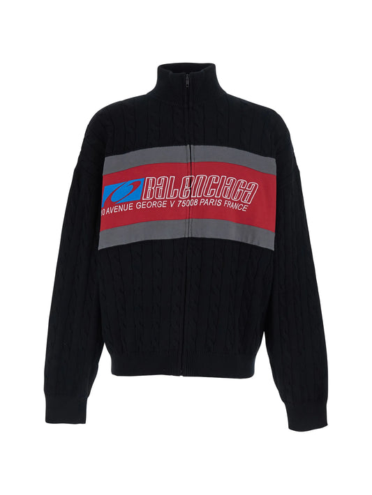 cotton zipp-up sweatshirt