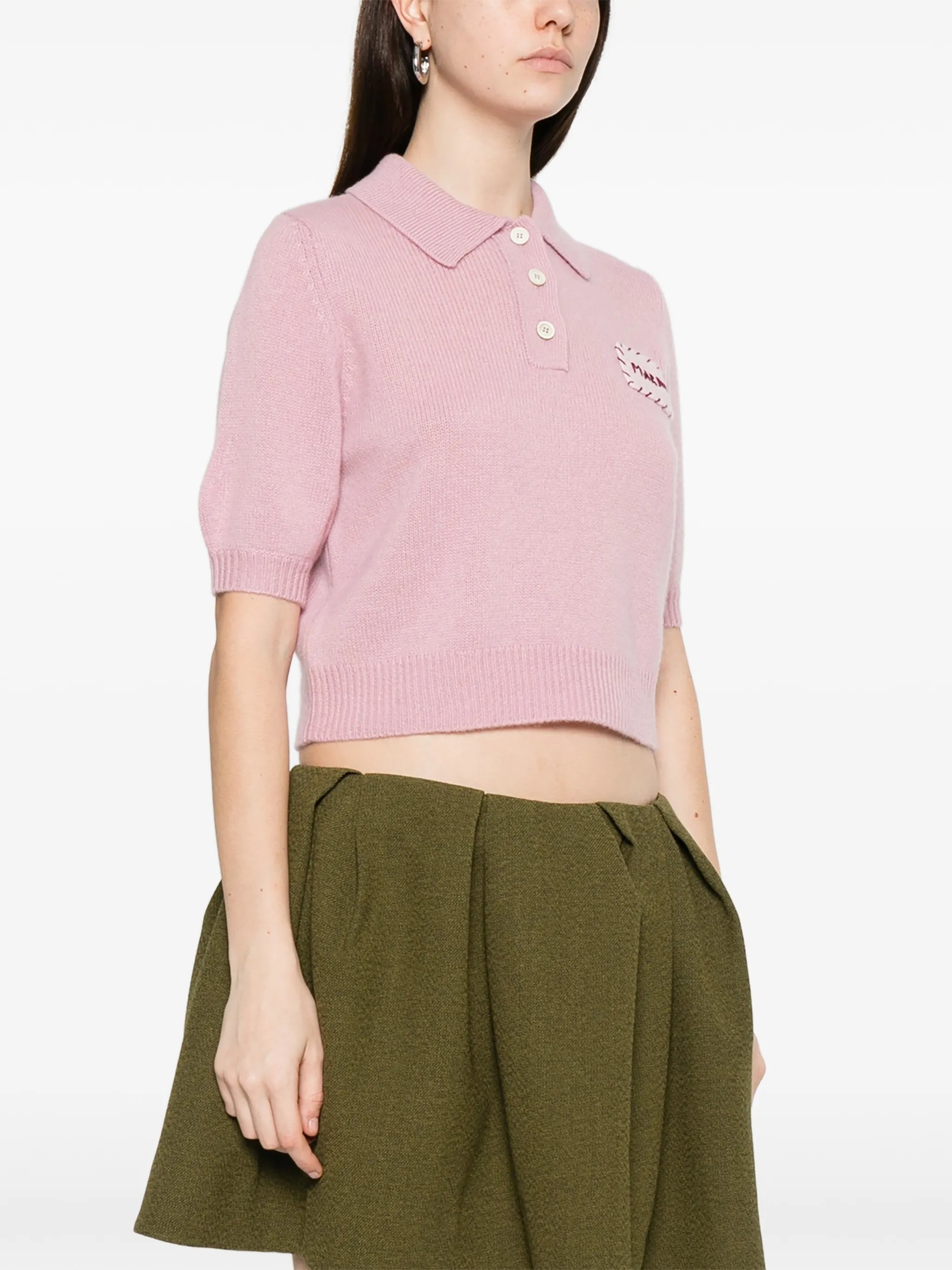 logo-patch polo top