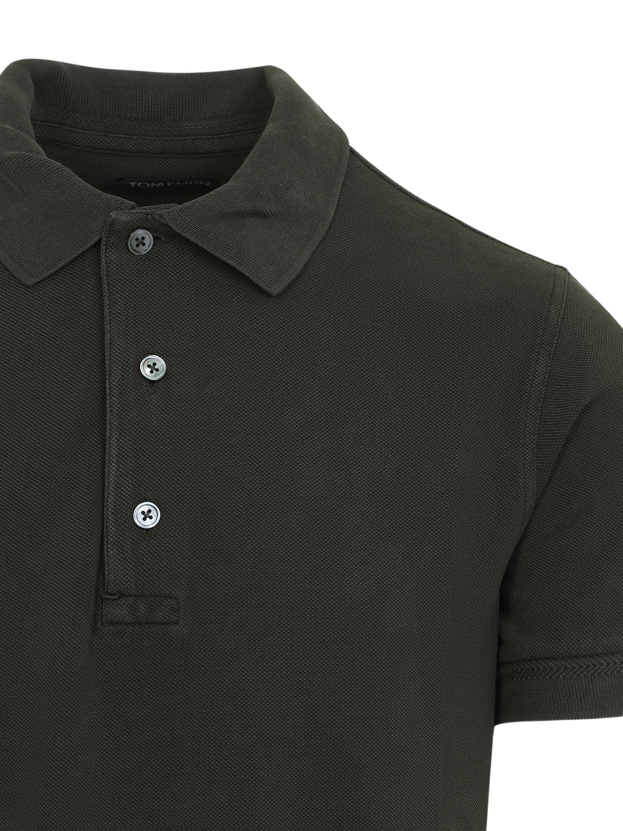 buttoned polo shirt