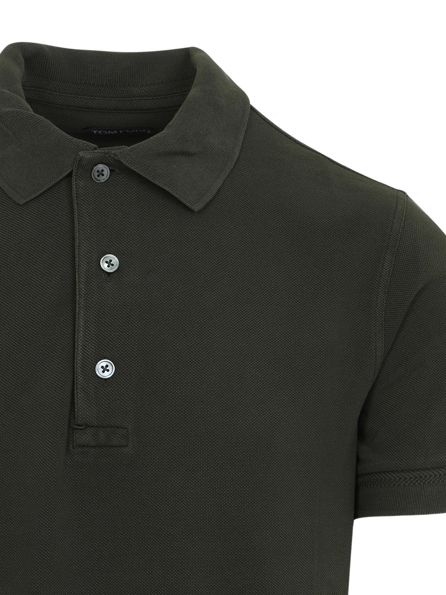 buttoned polo shirt