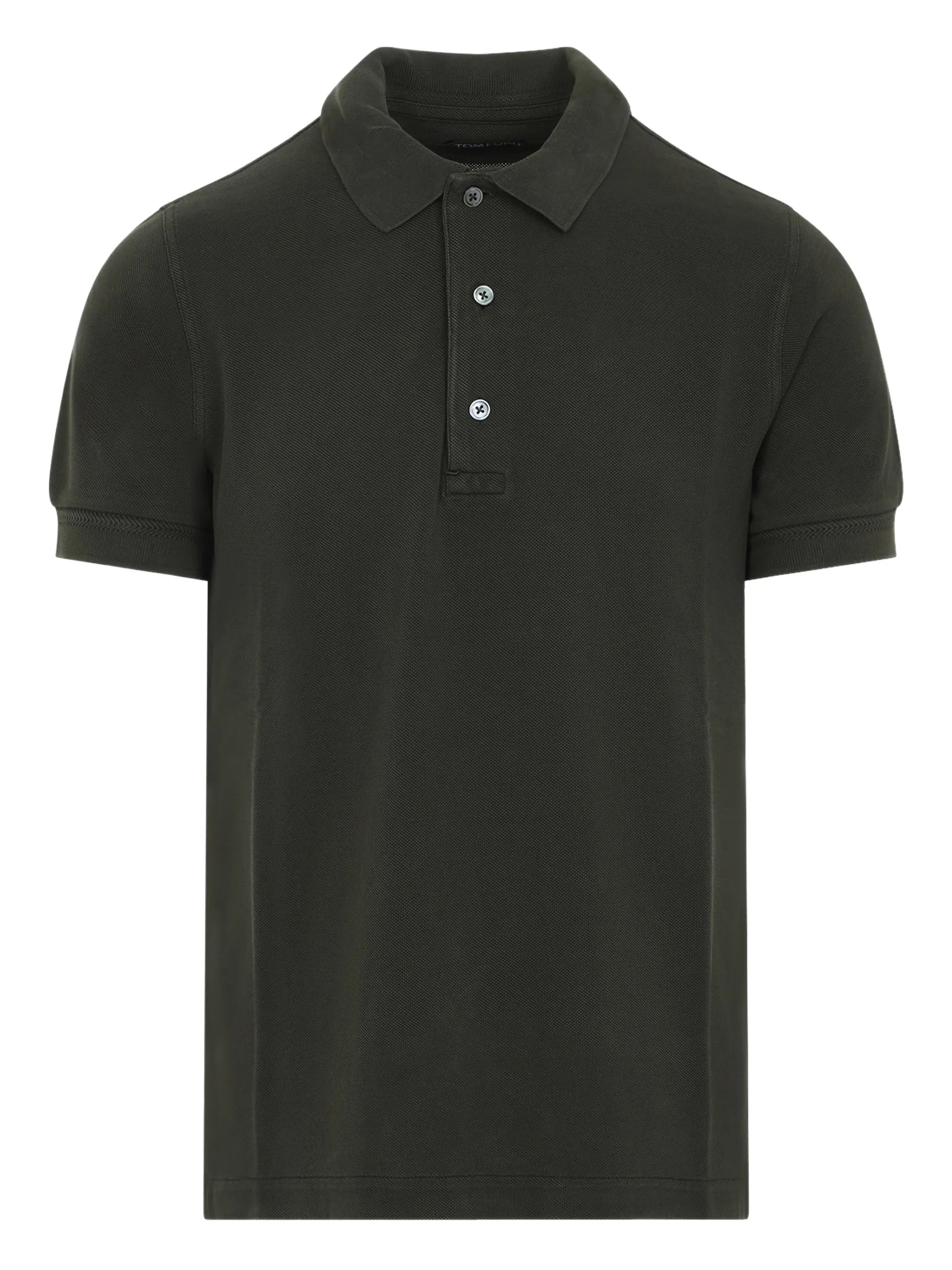 buttoned polo shirt