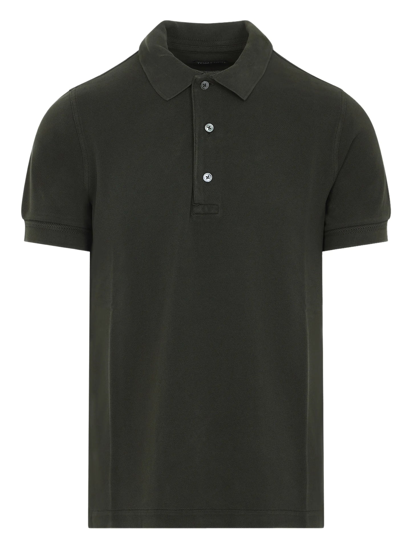 buttoned polo shirt