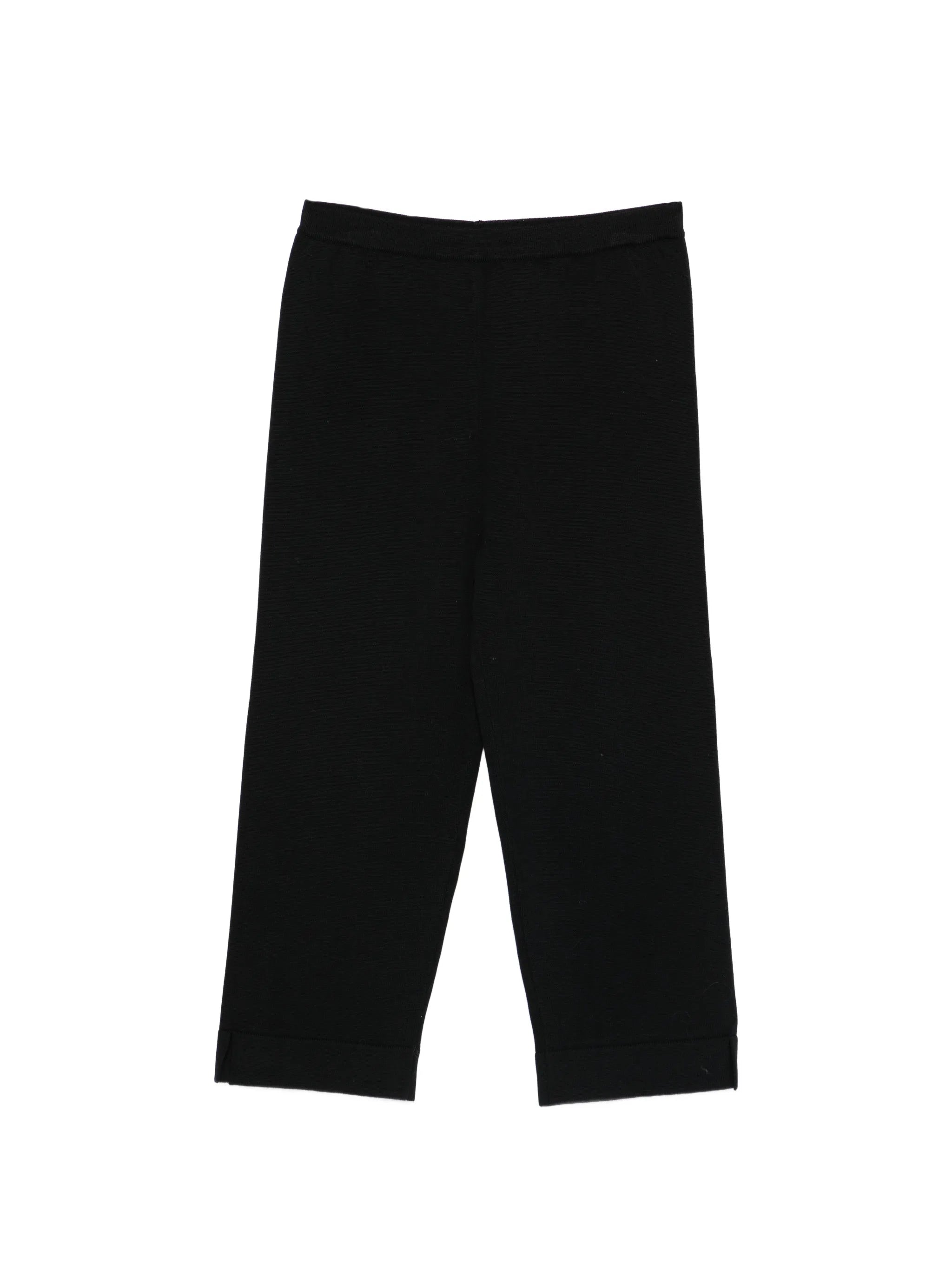 elasticed-waistband trousers