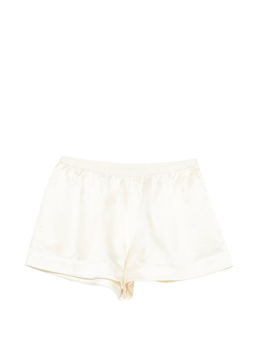 elasticated-waistband shorts