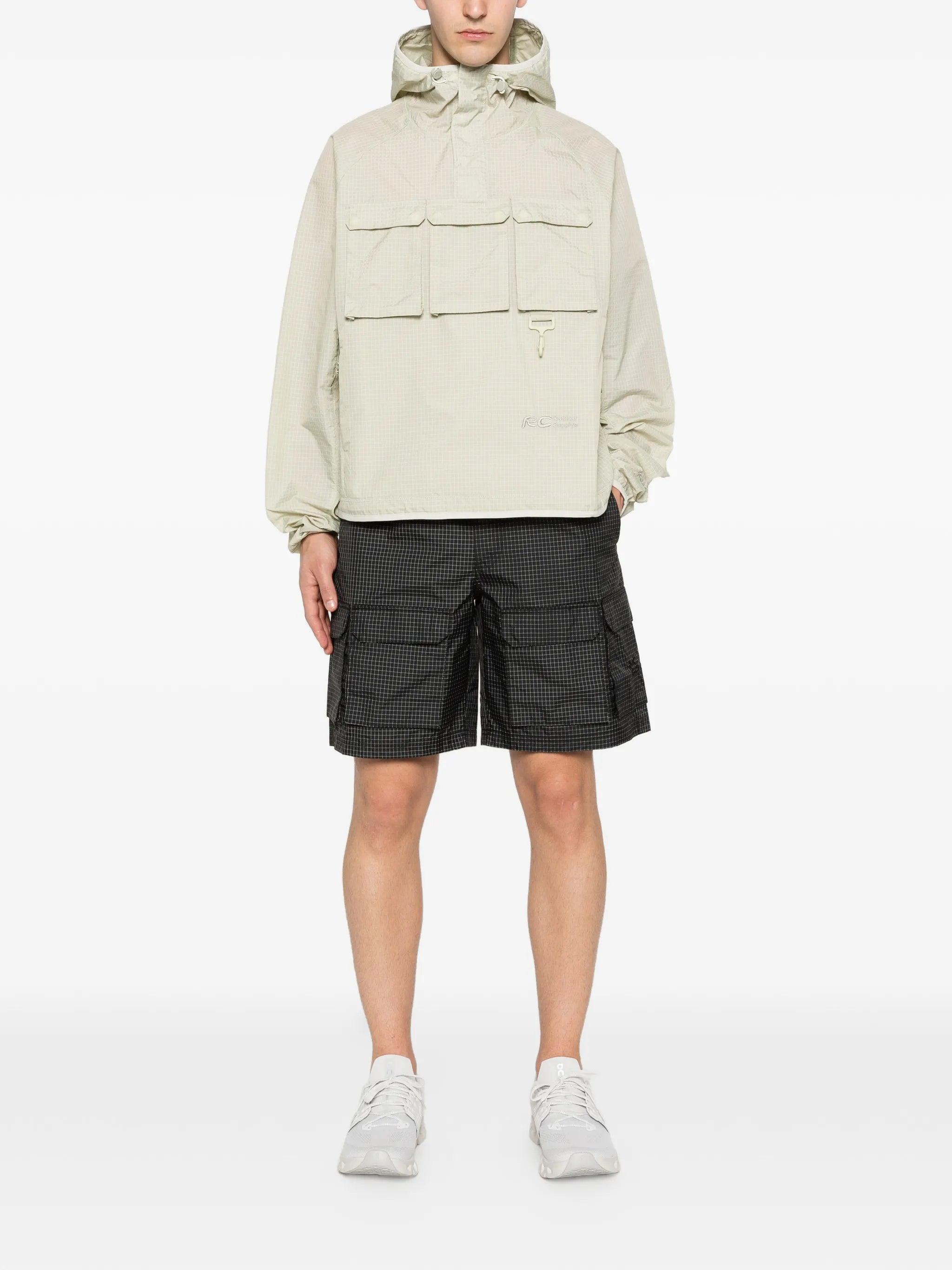 check-pattern hoodie