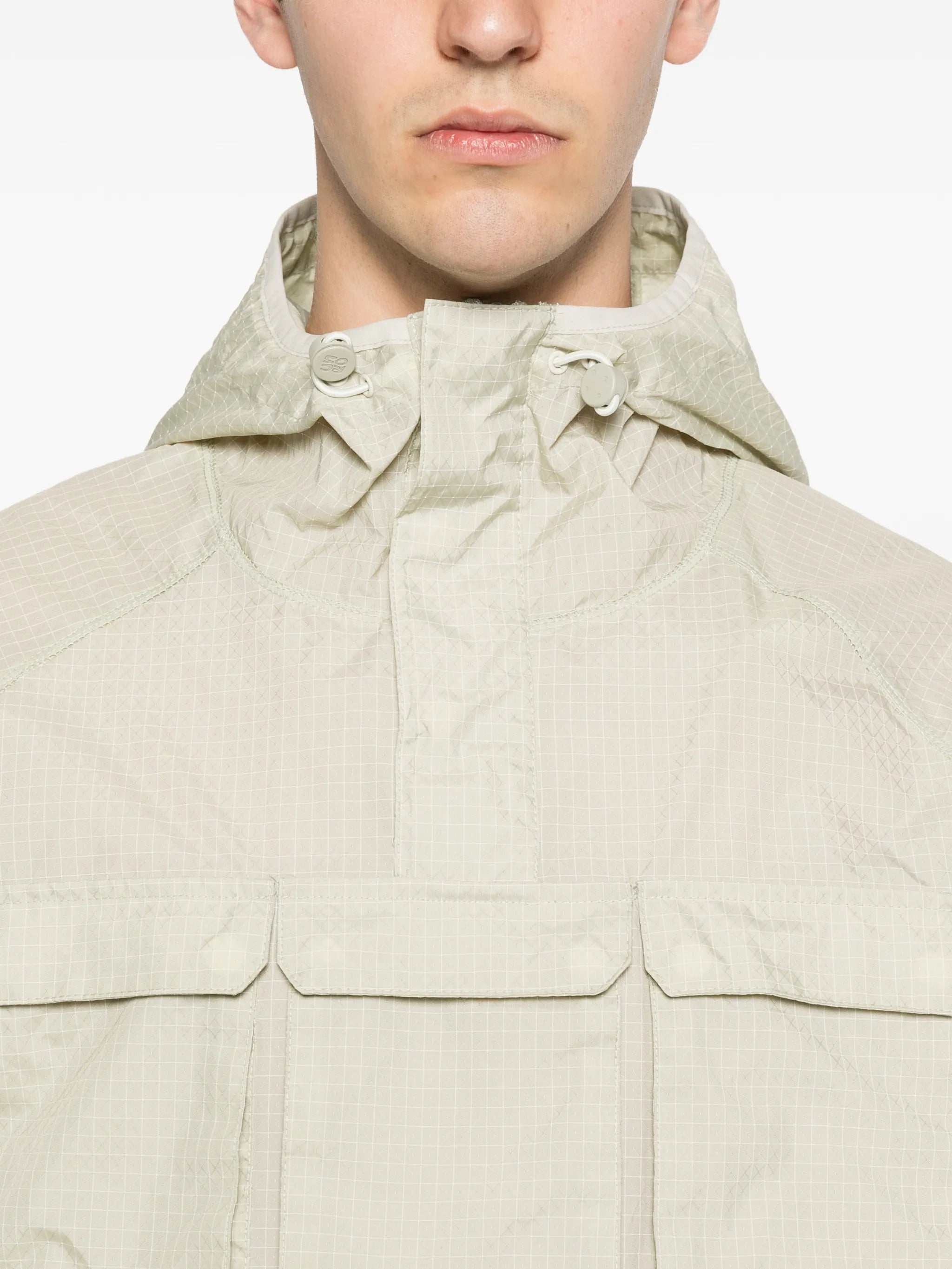 check-pattern hoodie