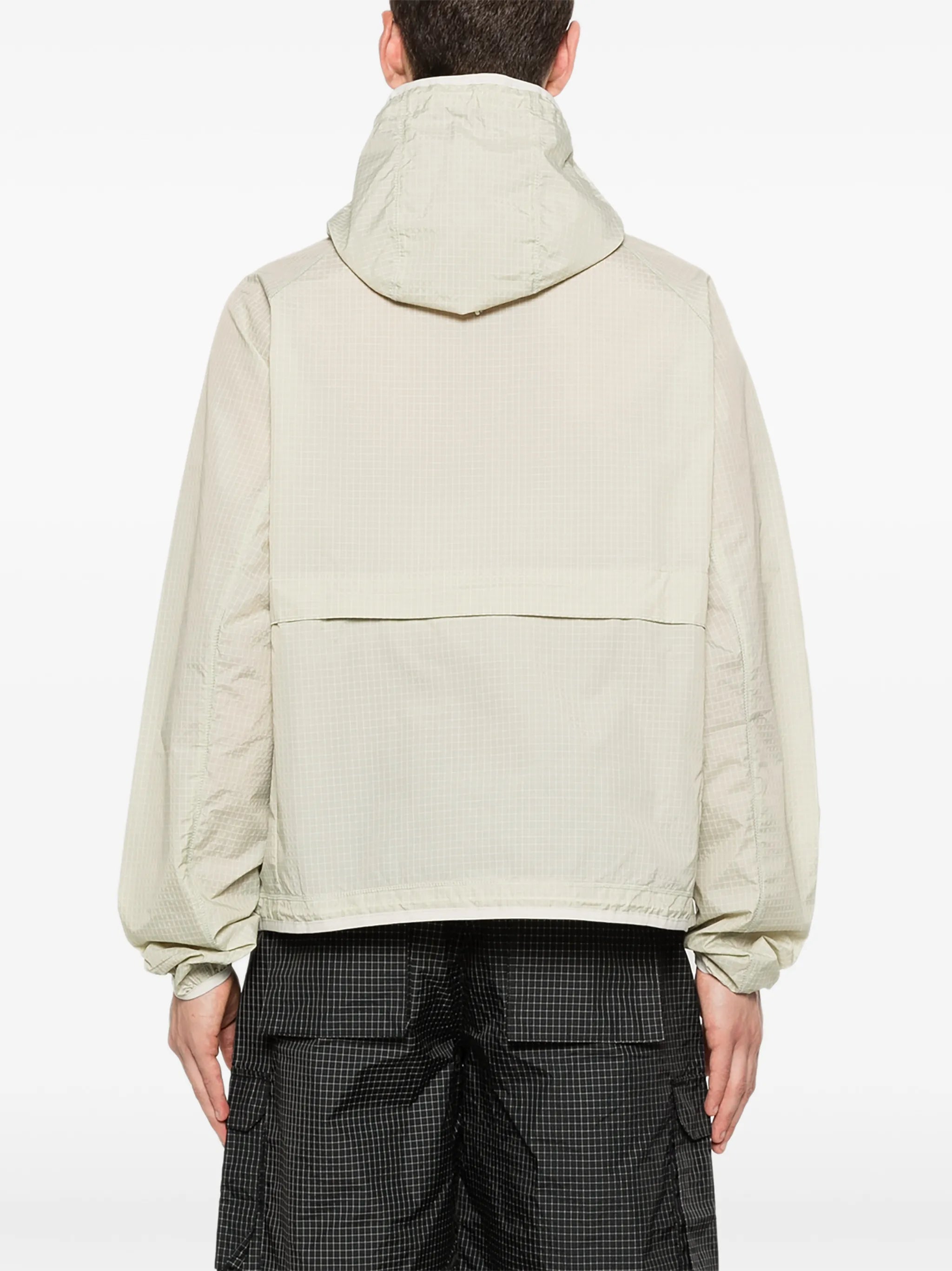check-pattern hoodie