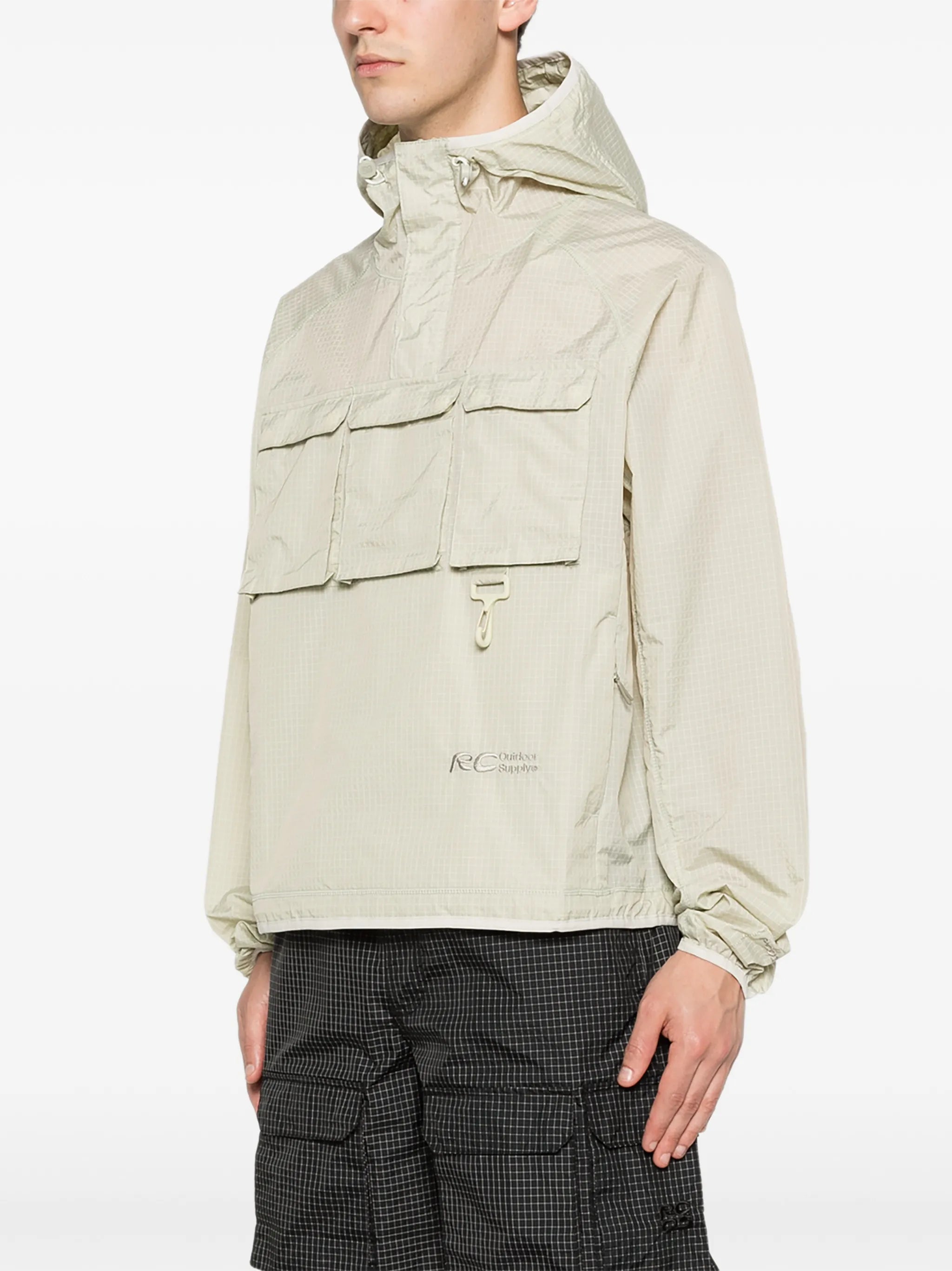 check-pattern hoodie