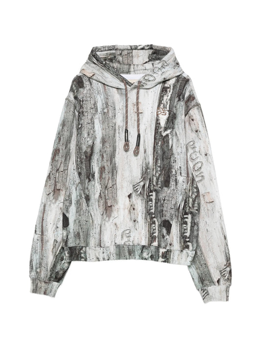 logo patterned  hoodie