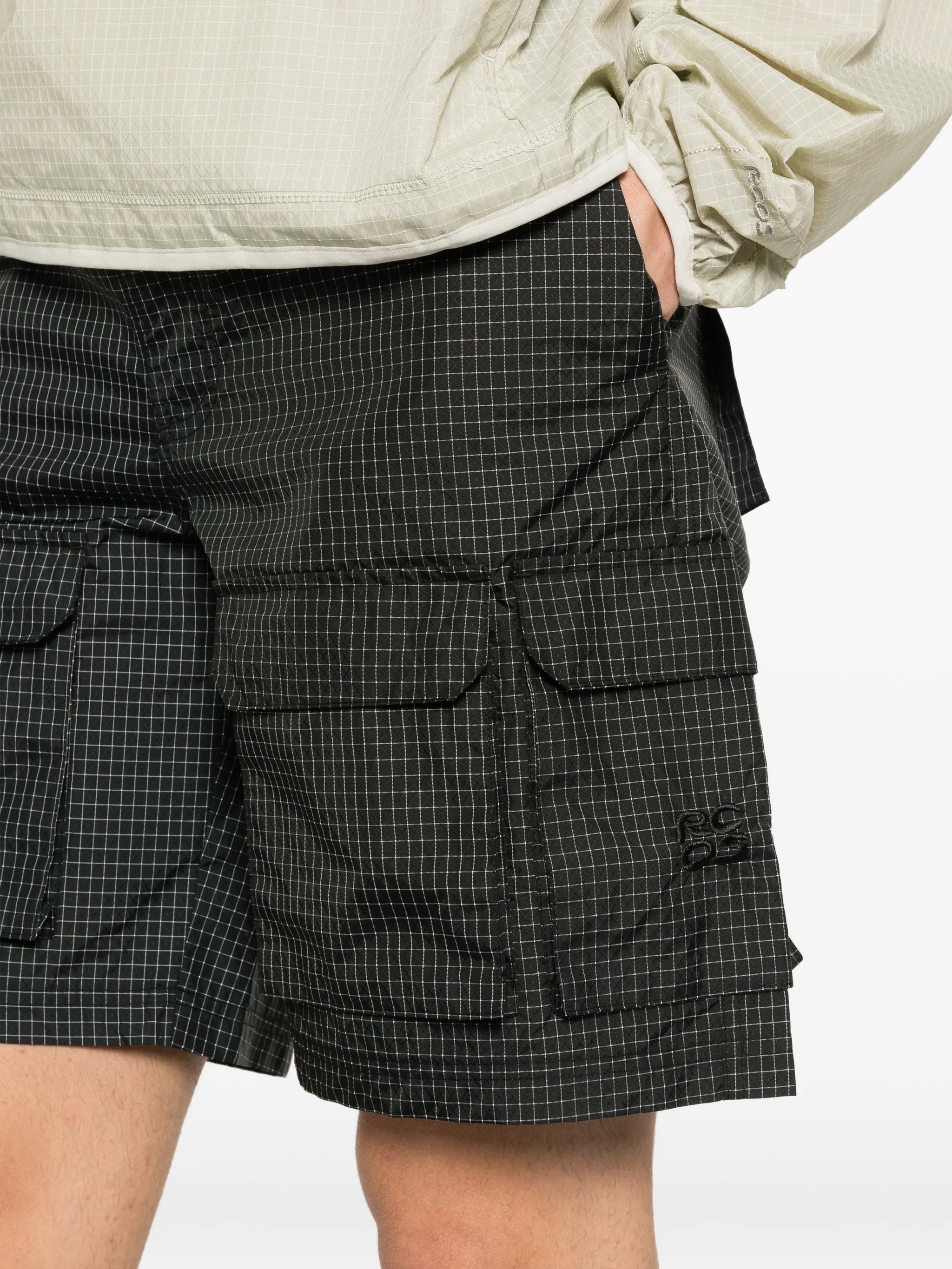 check-pattern shorts