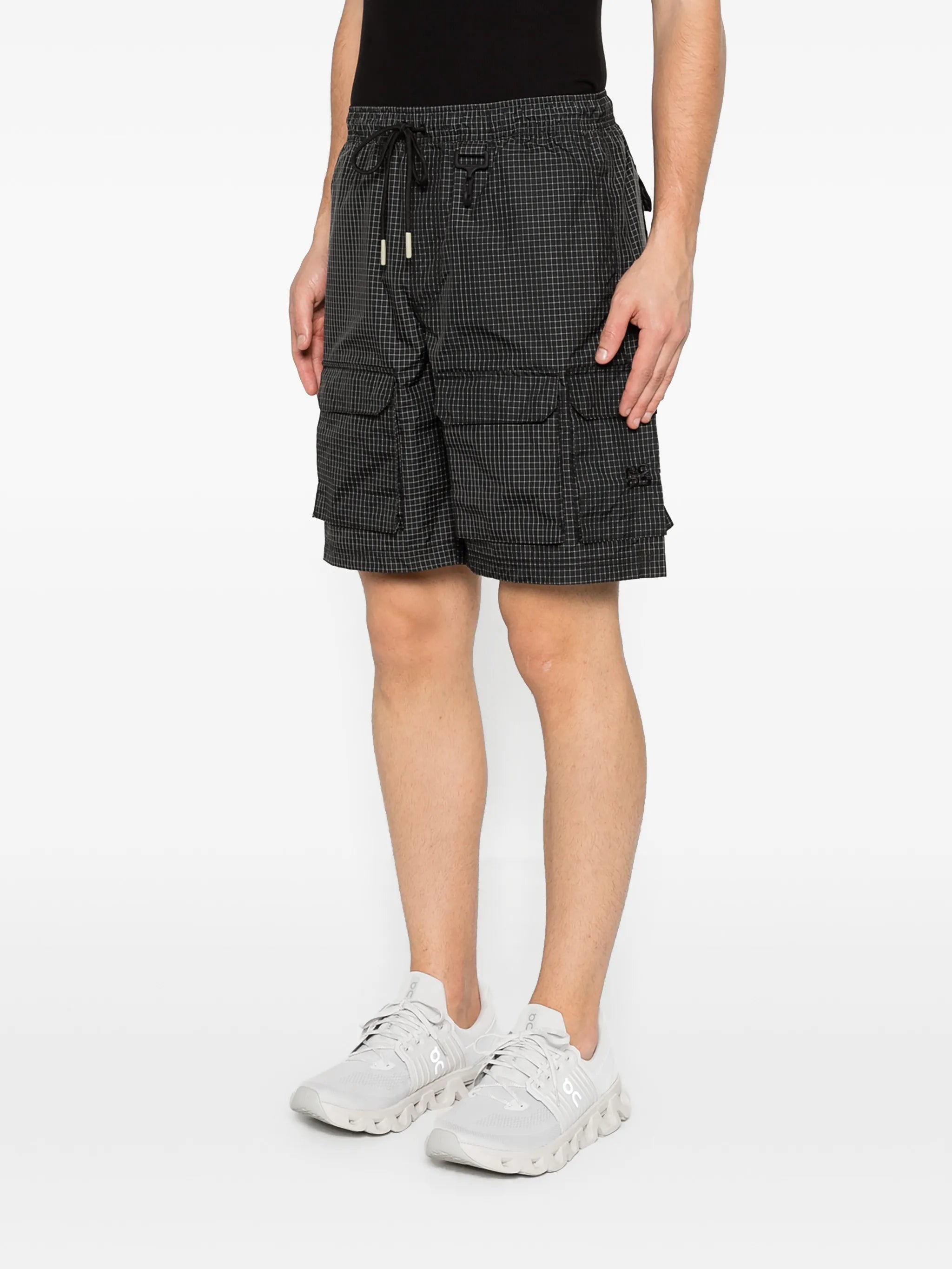 check-pattern shorts