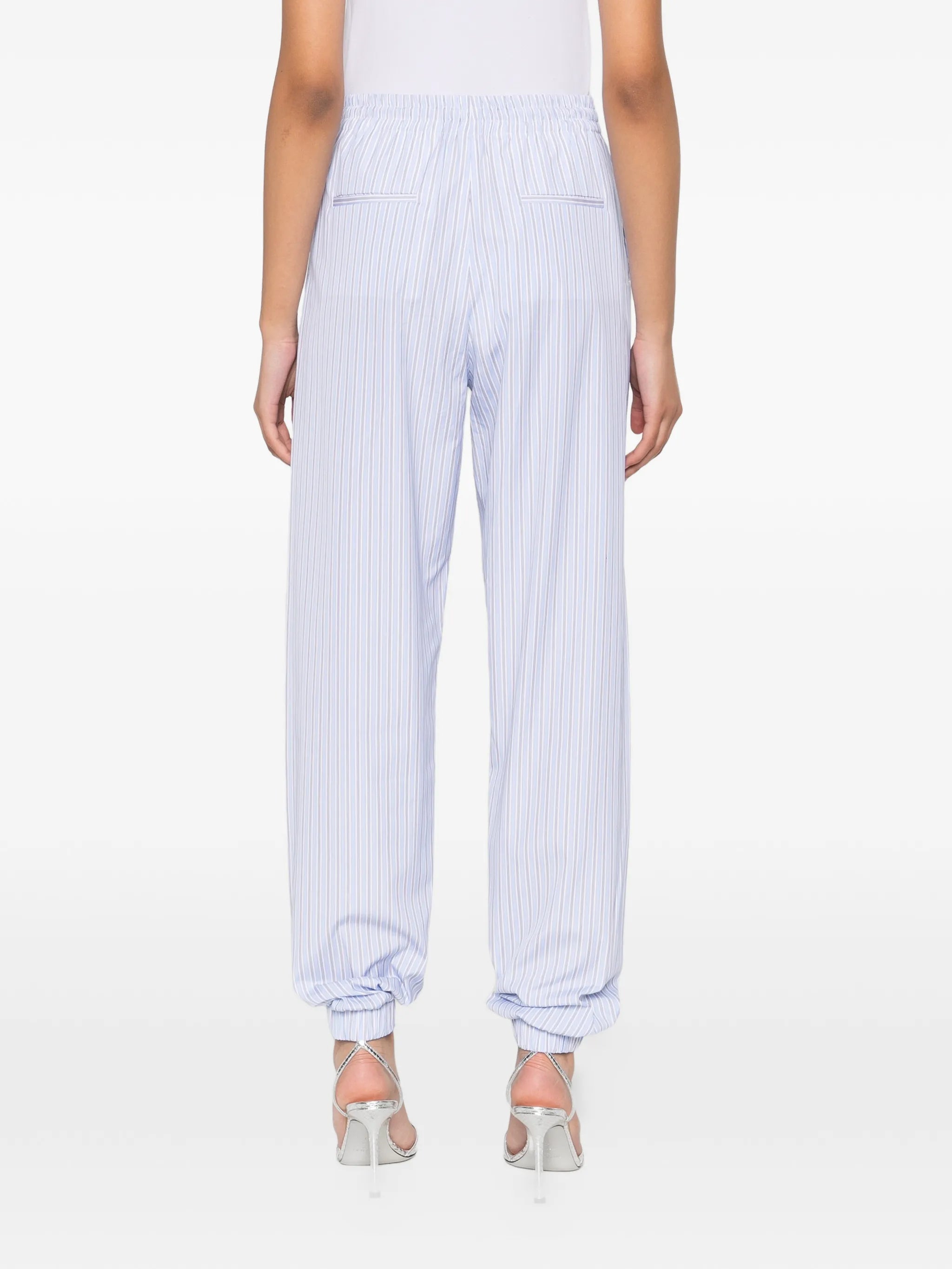 stripe pull trousers