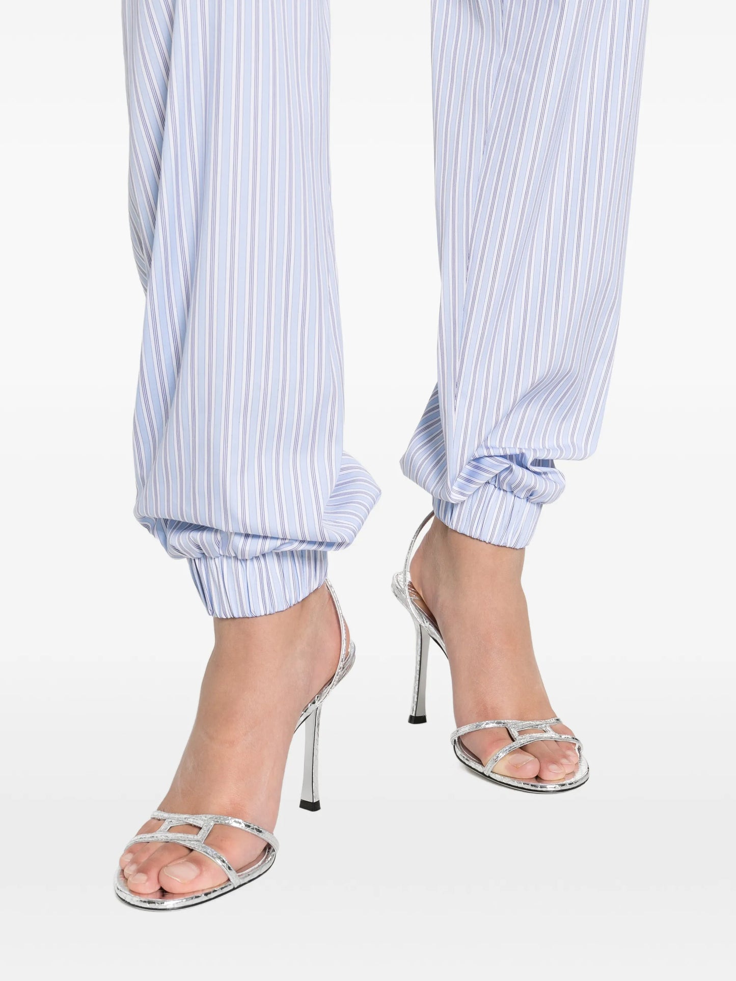 stripe pull trousers