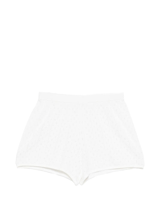 pointelle mini shorts