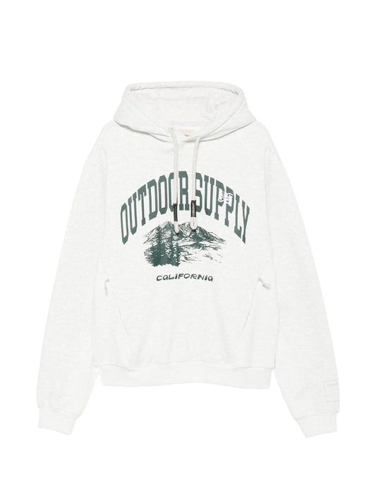 logo print hoodie