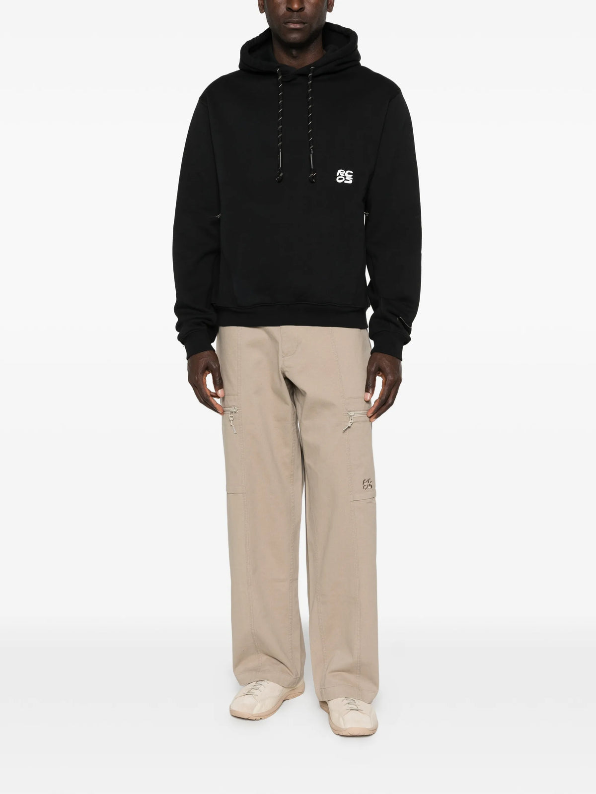 stack logo hoodie