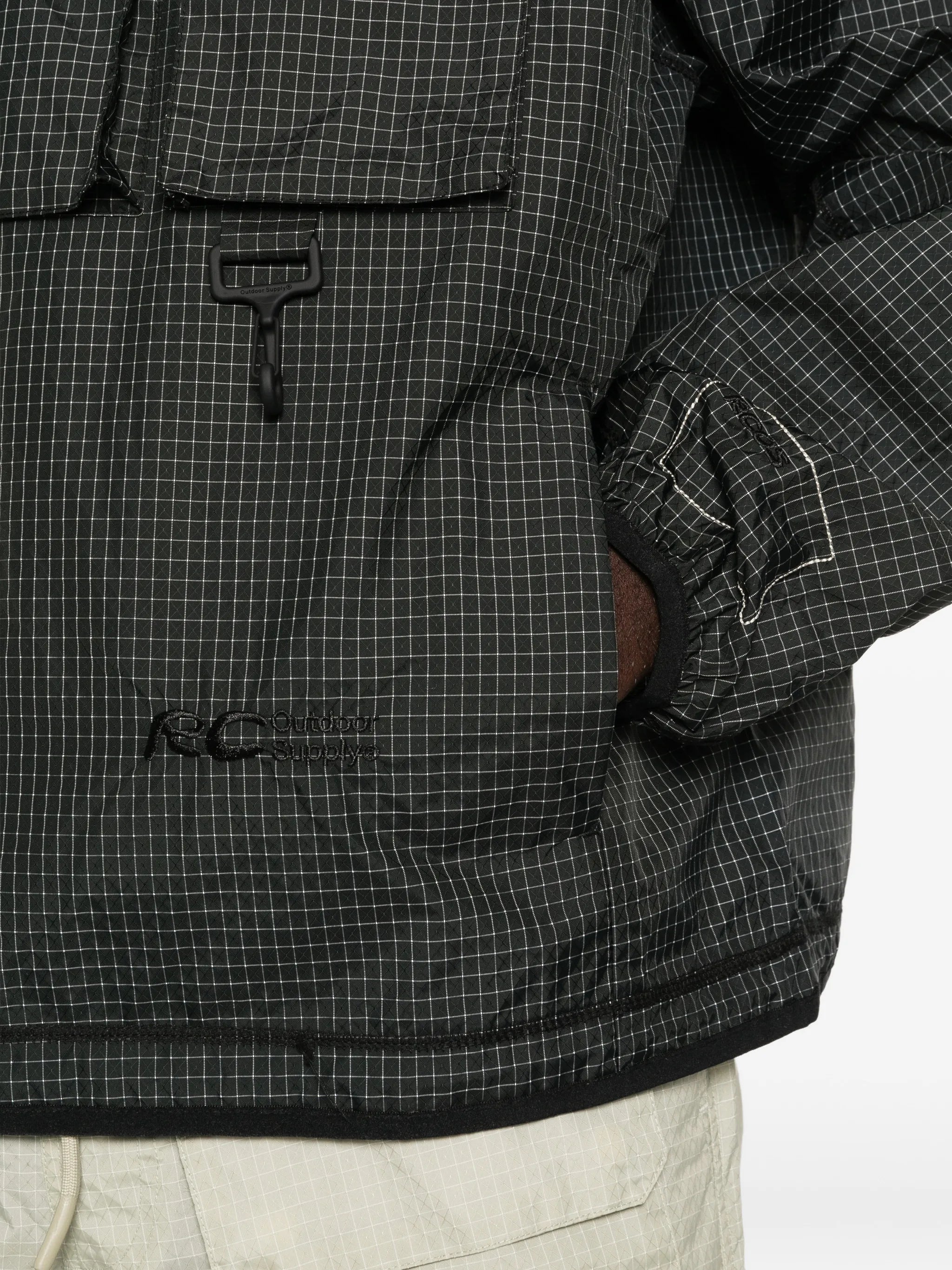 hooded zip-up jacket